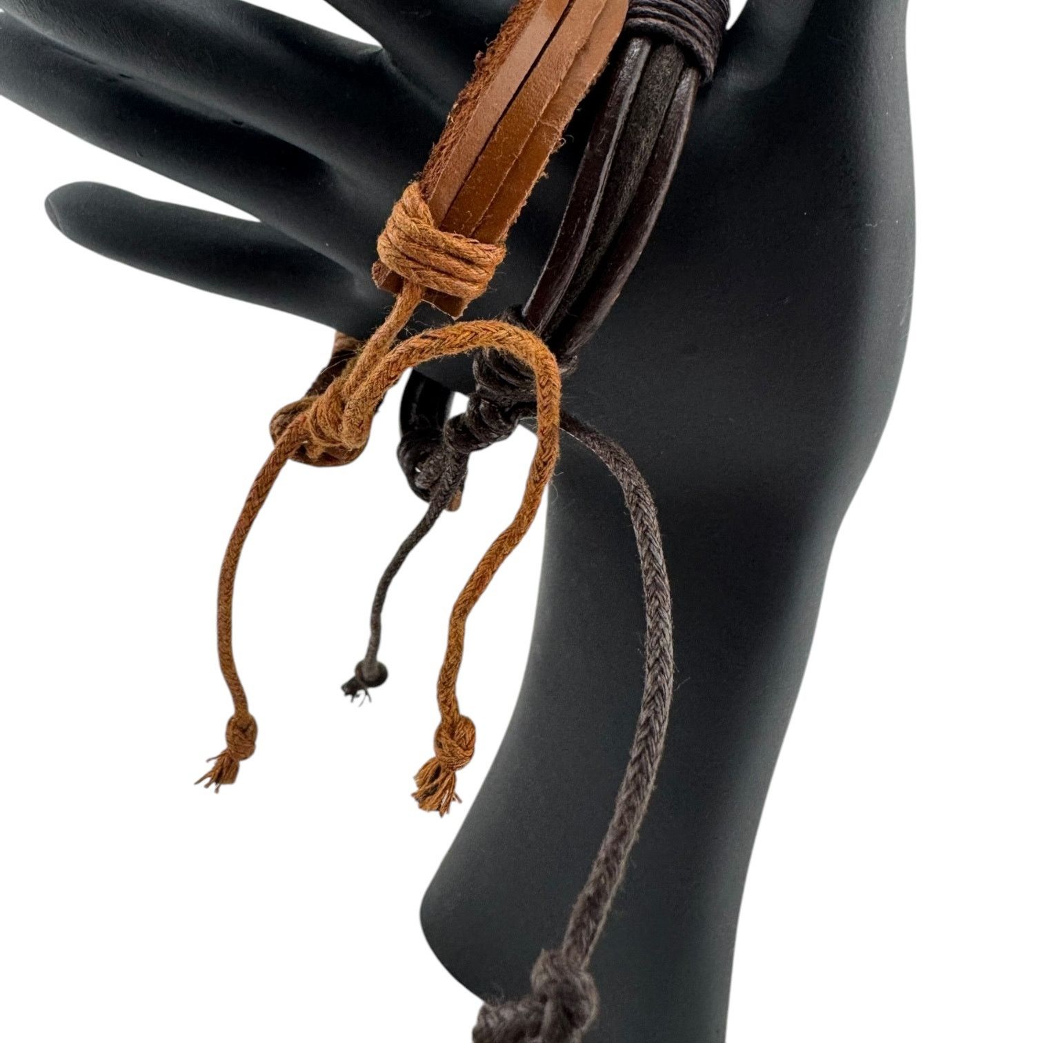 Other Dark & Earthy Braided Cuff Duo: Unisex Adjustable Unfiltered Size ONE SIZE - 2 Thumbnail