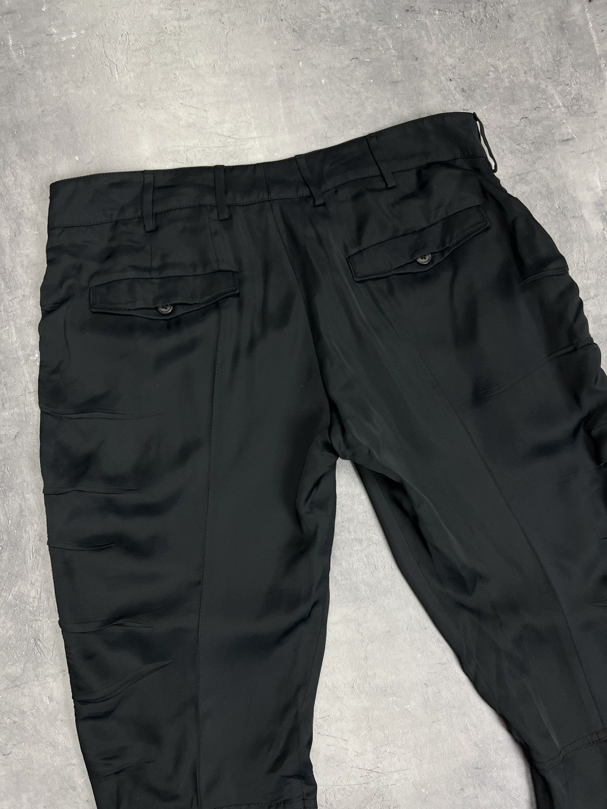 Prada Rare Prada Milano Black Tab Viscose Pants Size 42 Size 28" / US 6 / IT 42 - 12 Thumbnail