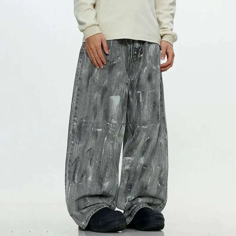 Jean Casual Painted Printed Menswear Jeans Size US 32 / EU 48 - 3 Thumbnail