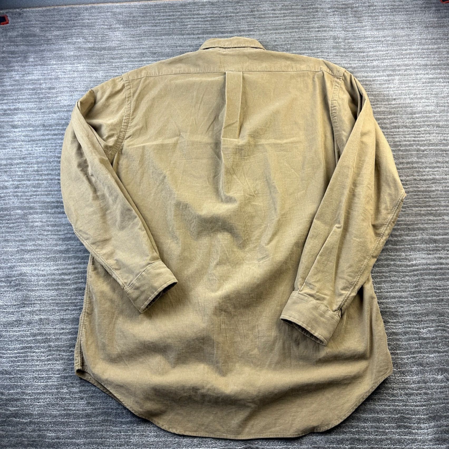 Ralph Lauren Ralph Lauren Shirt Mens Medium Beige Tan Cream Corduroy Pony Button Up Blake Size US M / EU 48-50 / 2 - 2 Thumbnail