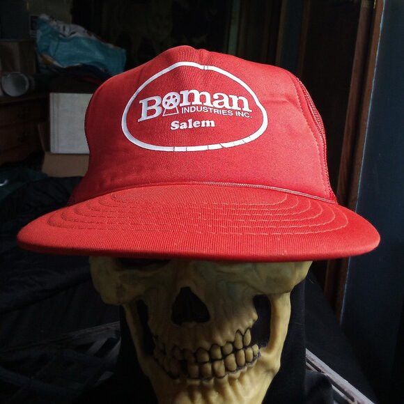 Other DS Vintage Boman Industries Salem Snap Trucker Hat Cap Size ONE SIZE - 1 Thumbnail
