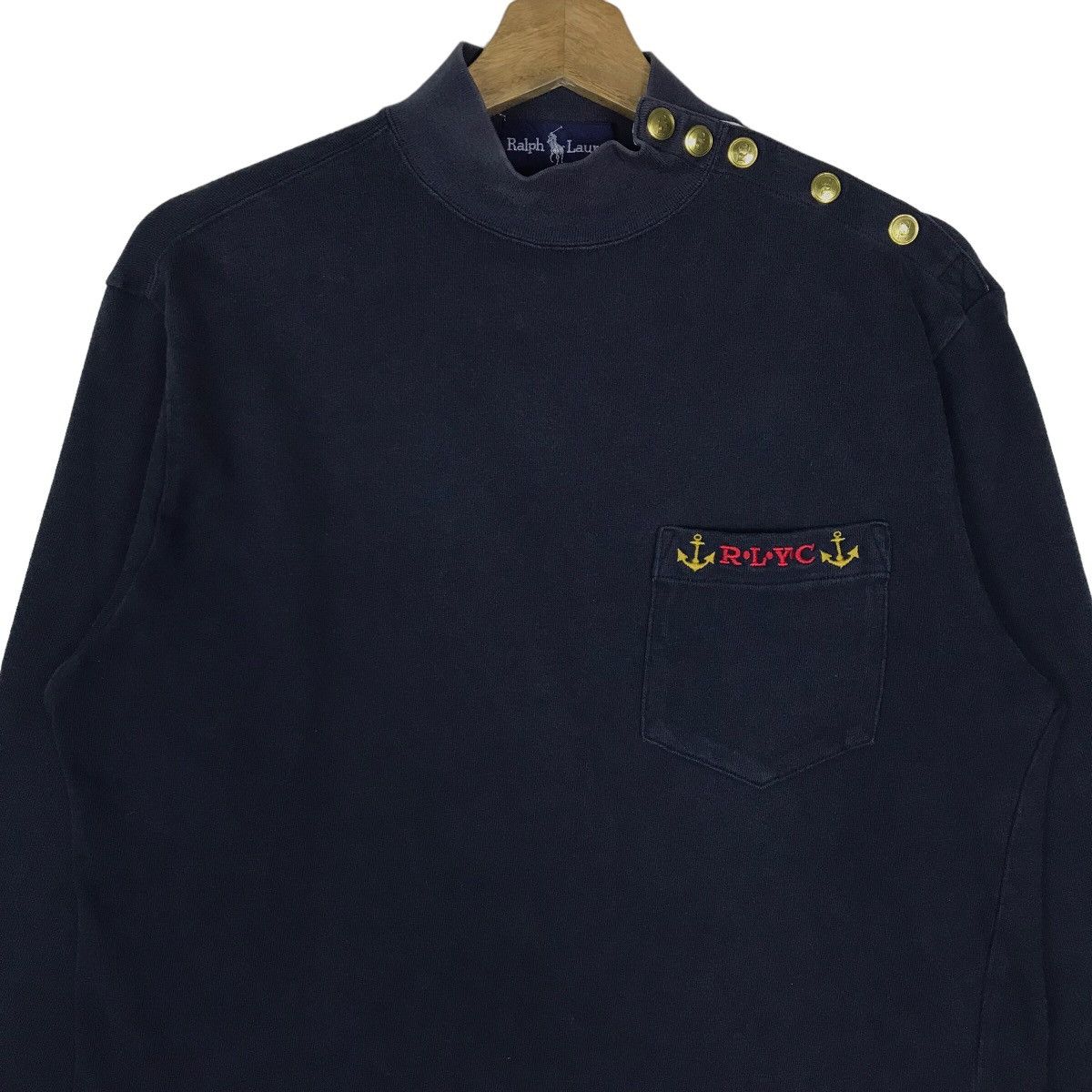 Vintage Ralph Lauren Turtle Neck Sailing Gear Long Sleeve