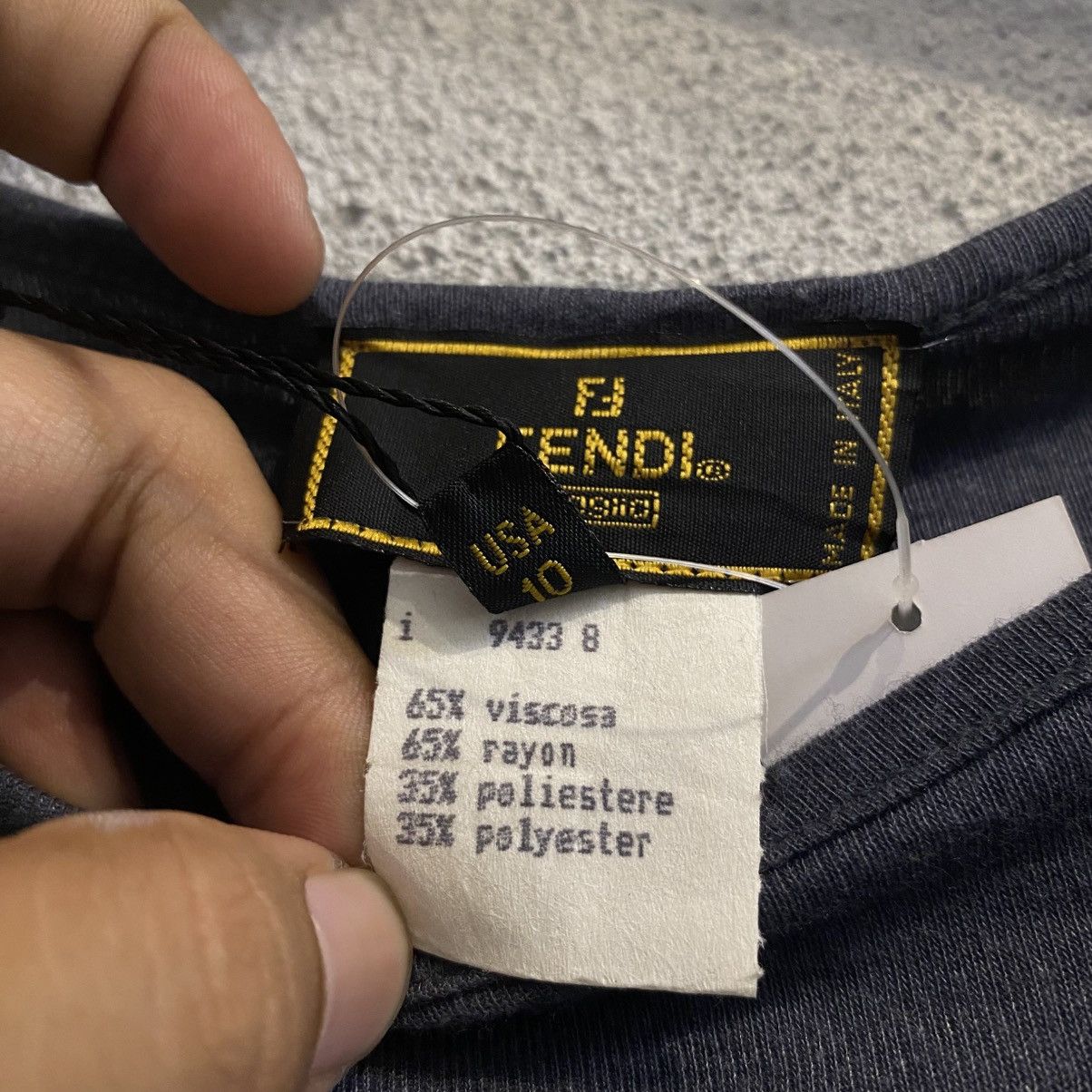 Fendi Fendi Logo Long Sleevee Tshirt Size US S / EU 44-46 / 1 - 6 Thumbnail