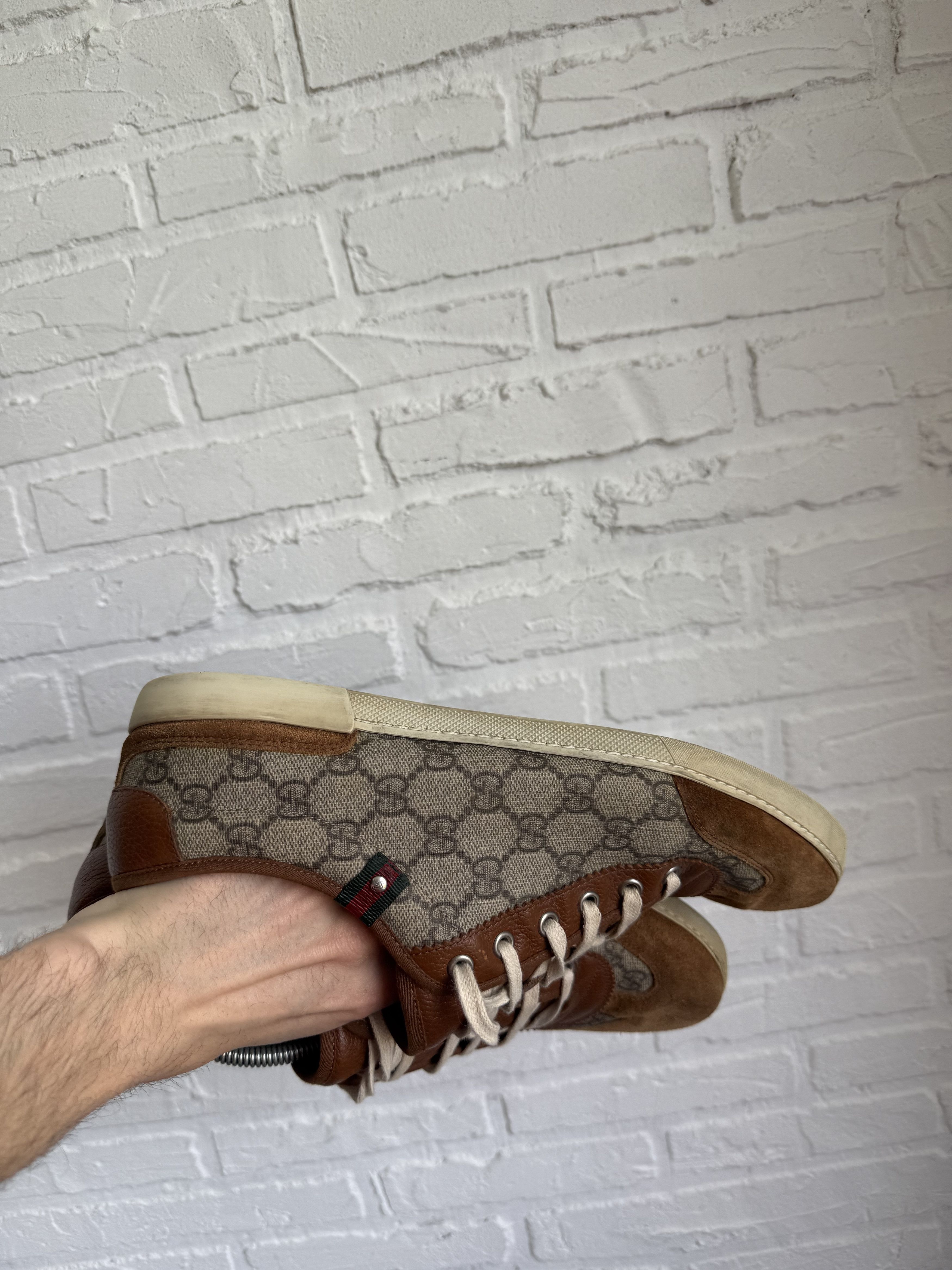 Gucci Vintage Gucci GG Monogram Canvas Sneakers Brown Size US 9.5 / EU 42-43 - 17 Thumbnail