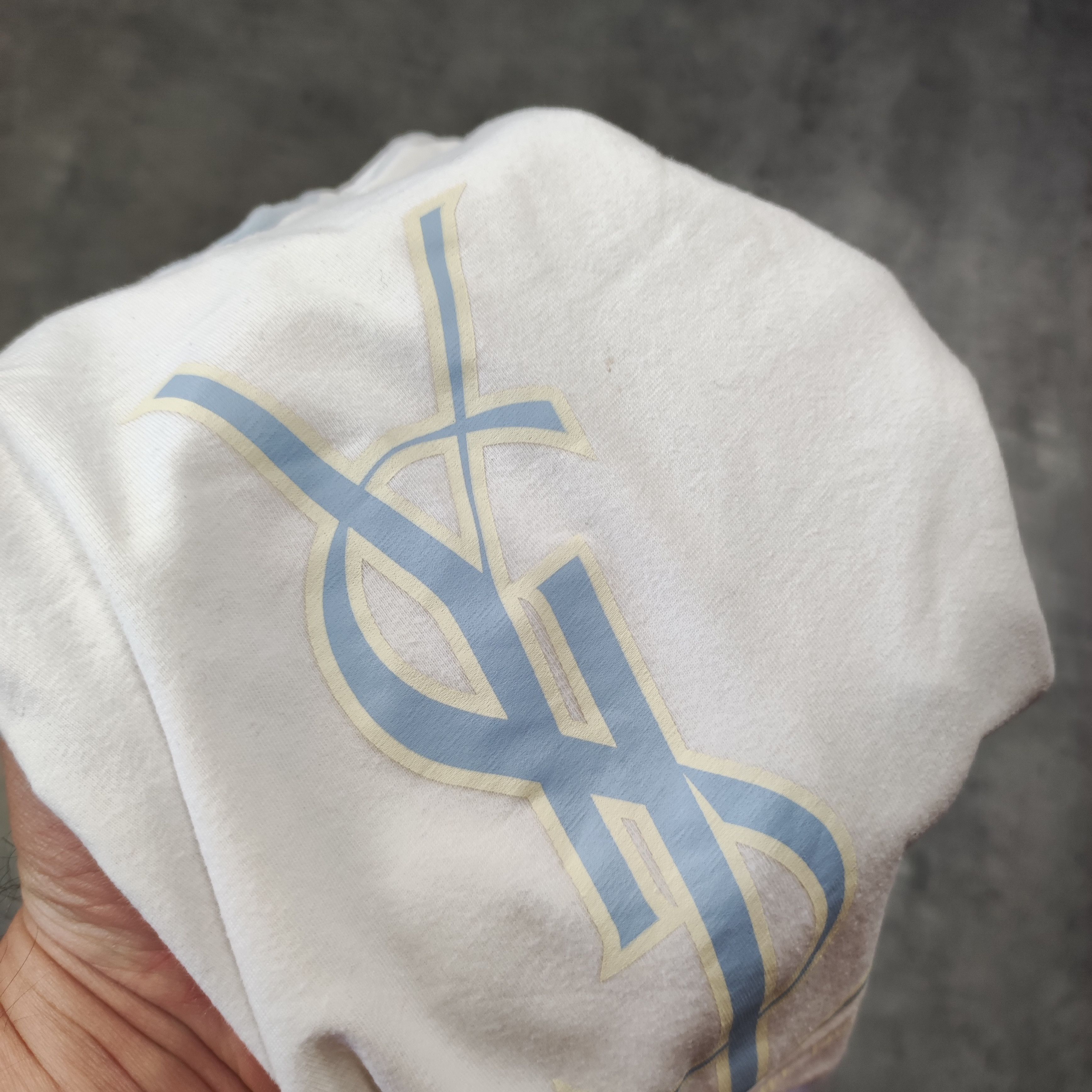 Yves Saint Laurent YSL Yves Saint Laurent Classic Big Y Logo White Tshirt Size US S / EU 44-46 / 1 - 5 Thumbnail