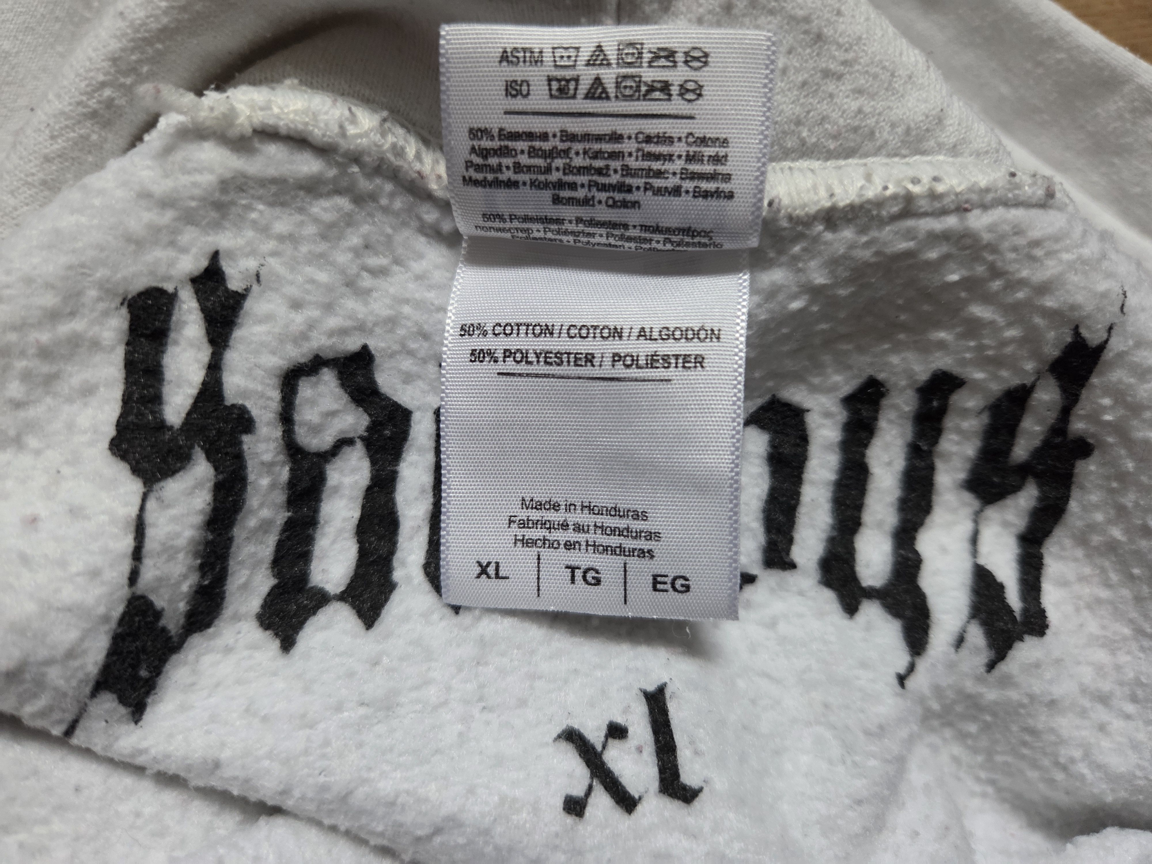 Drain Gang × Sad Boys Warlord Tour white hoodie (2016) Size US XL / EU 56 / 4 - 9 Thumbnail