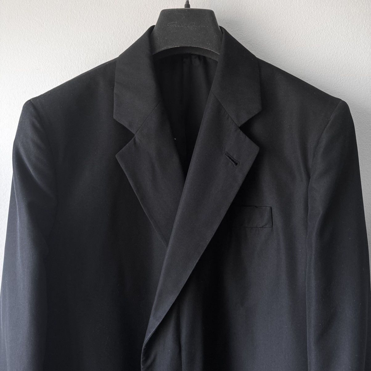 Helmut Lang Helmut Lang 1990’s Black Silk Button-up Overcoat Size US S / EU 44-46 / 1 - 2 Thumbnail