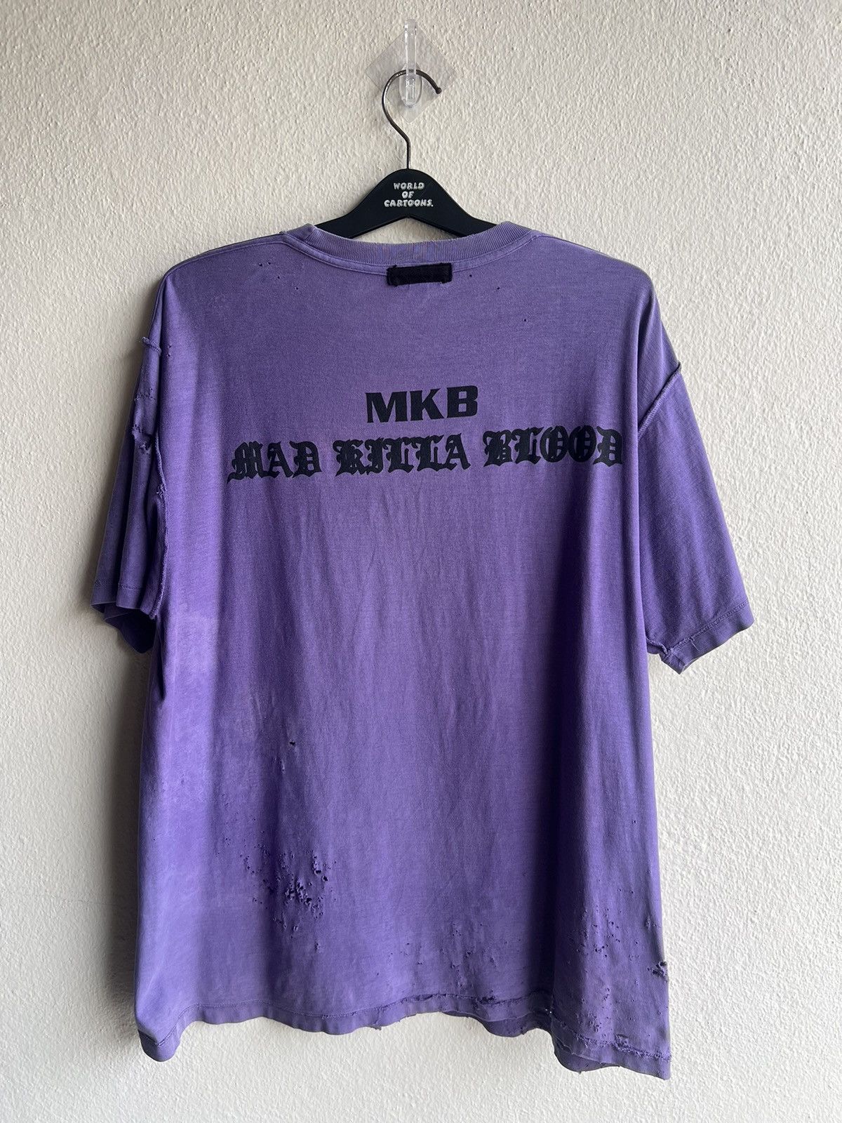20471120 Trashed Vintage MilkBoy Japan Mad Killa Blood Faded Tees Size US L / EU 52-54 / 3 - 24 Thumbnail