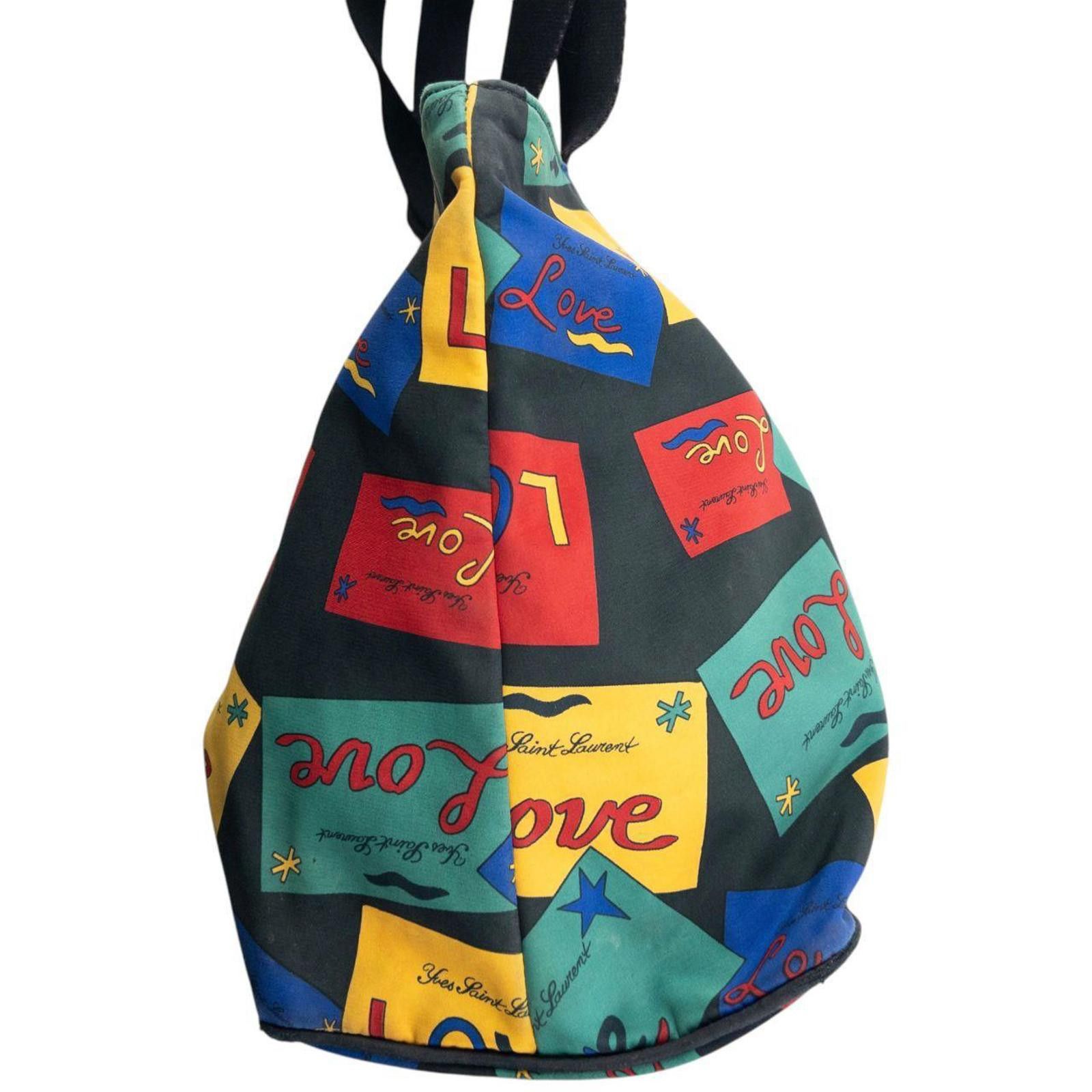 Yves Saint Laurent Vintage 90s YSL Yves Saint Laurent Love Pattern Shoulder Bag Size ONE SIZE - 4 Thumbnail