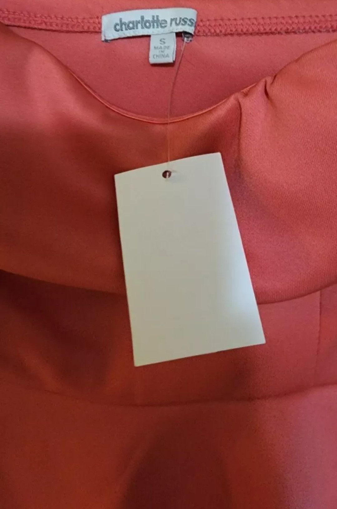 Other NWT Charlotte Russe Coral Sweetheart Peplum Dress Size Small Size S / US 4 / IT 40 - 2 Thumbnail