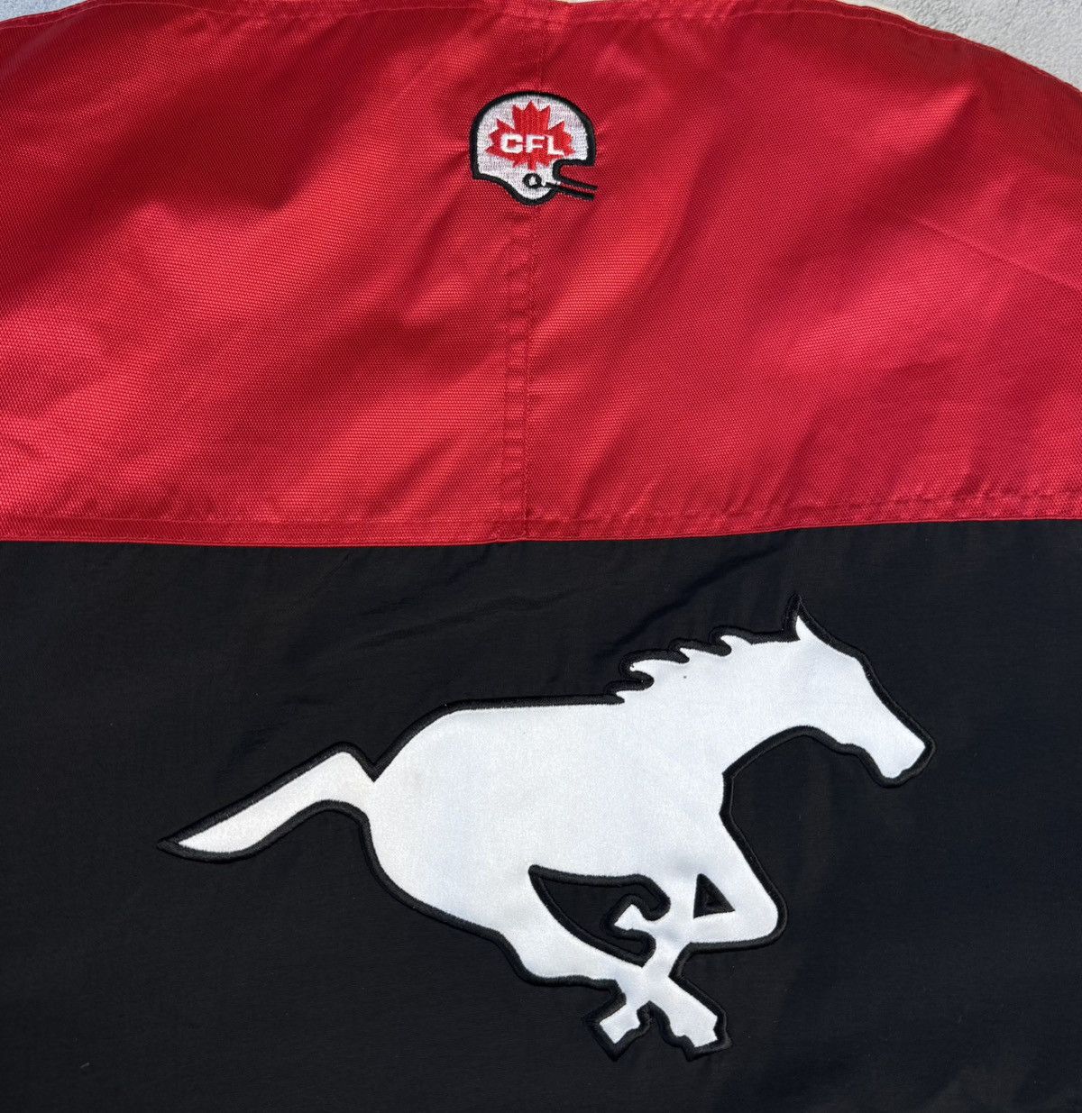 Starter Calgary Stampeders Vintage 90s Football Bomber Jacket Size US L / EU 52-54 / 3 - 12 Thumbnail