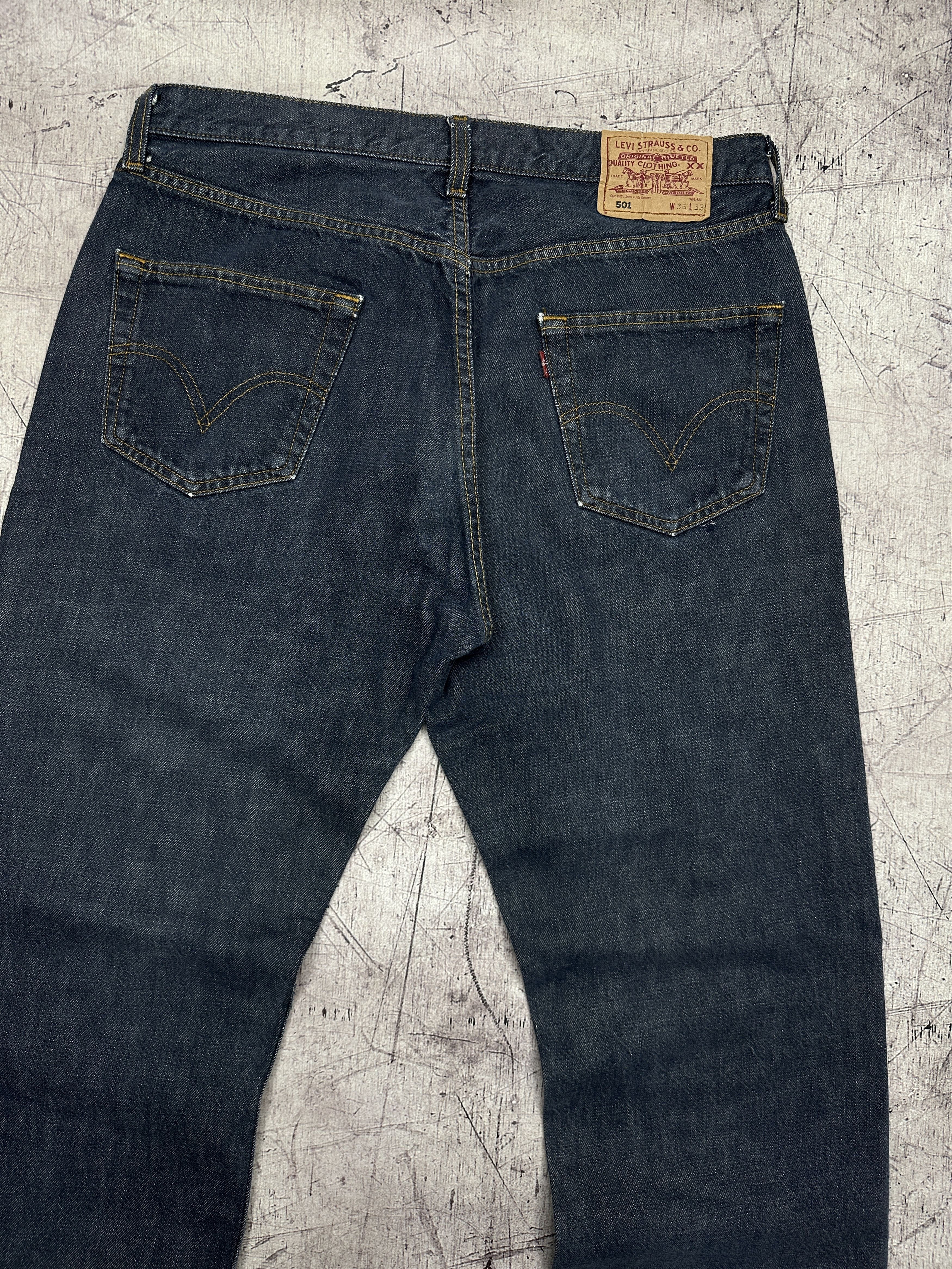 Levi's Levi's 501 Mens Denim Pants Jeans Size 36 x 32 Size US 36 / EU 52 - 2 Thumbnail