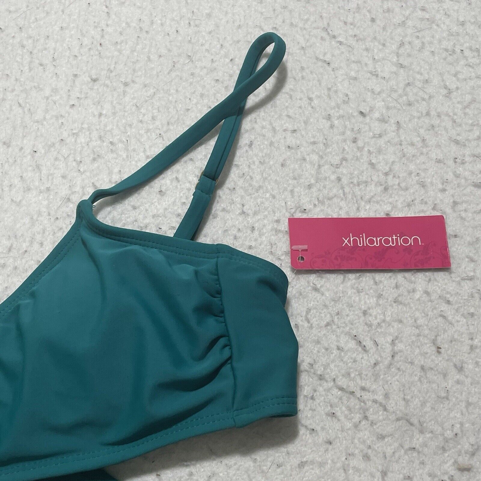Other Xhilaration Medium (4-6) Teal Green Bralette Wrap Bikini Top Size ONE SIZE - 6 Thumbnail