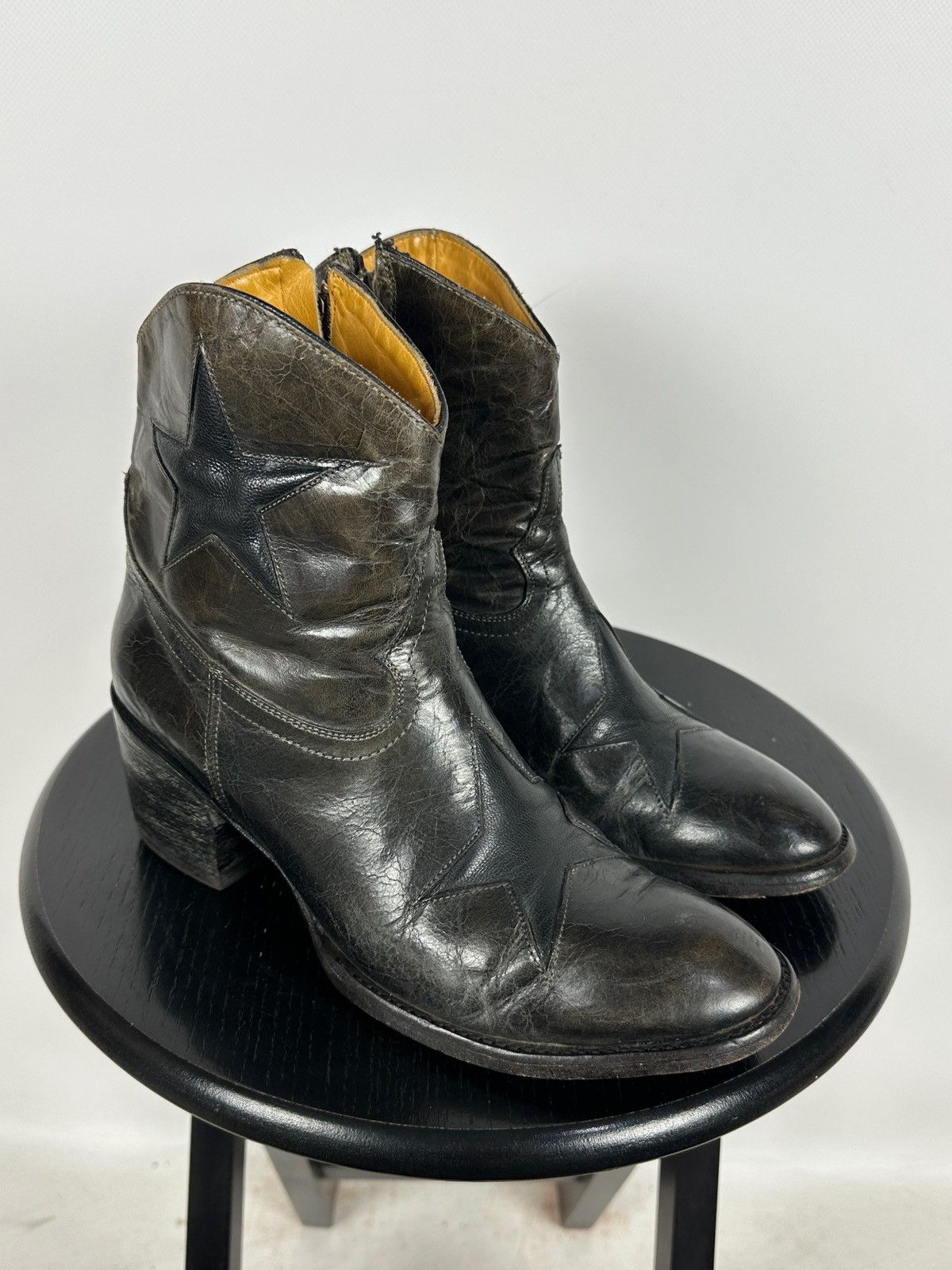 Old Gringo Old Gringo Mexicana Cowboy Leather Ankle Stars Boots Size US 8 / IT 38 - 1 Thumbnail