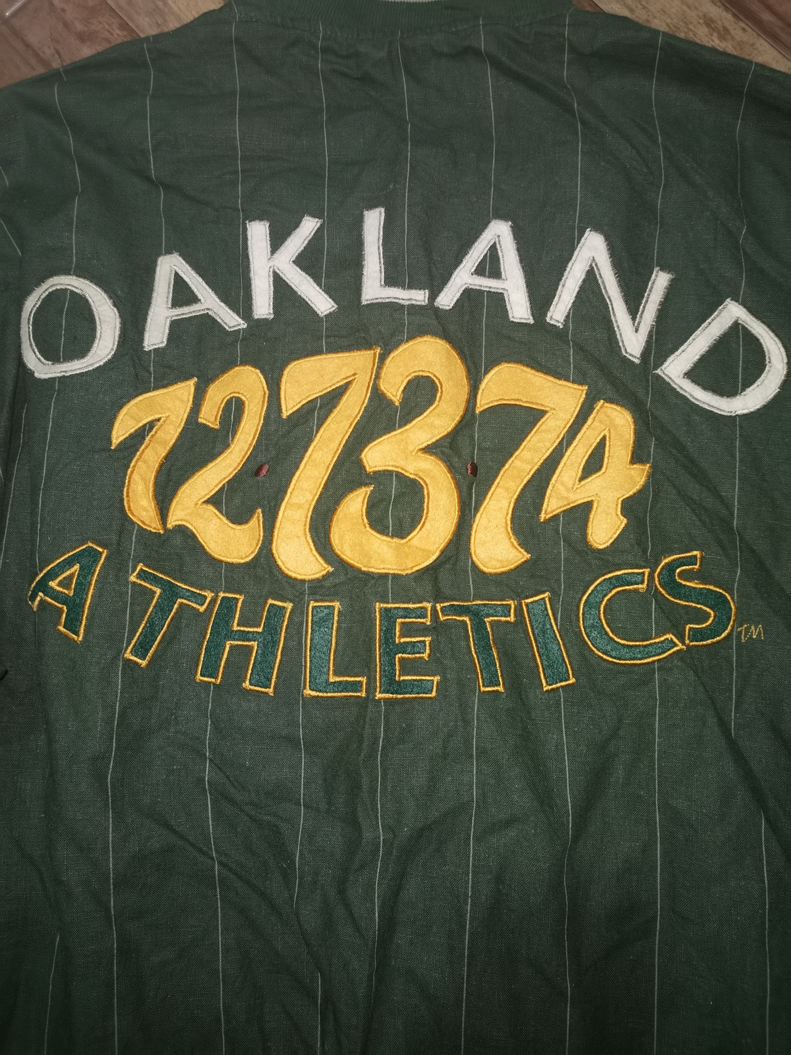 Vintage Oakland athletics world series reversible jacket vintage Size US XL / EU 56 / 4 - 11 Thumbnail