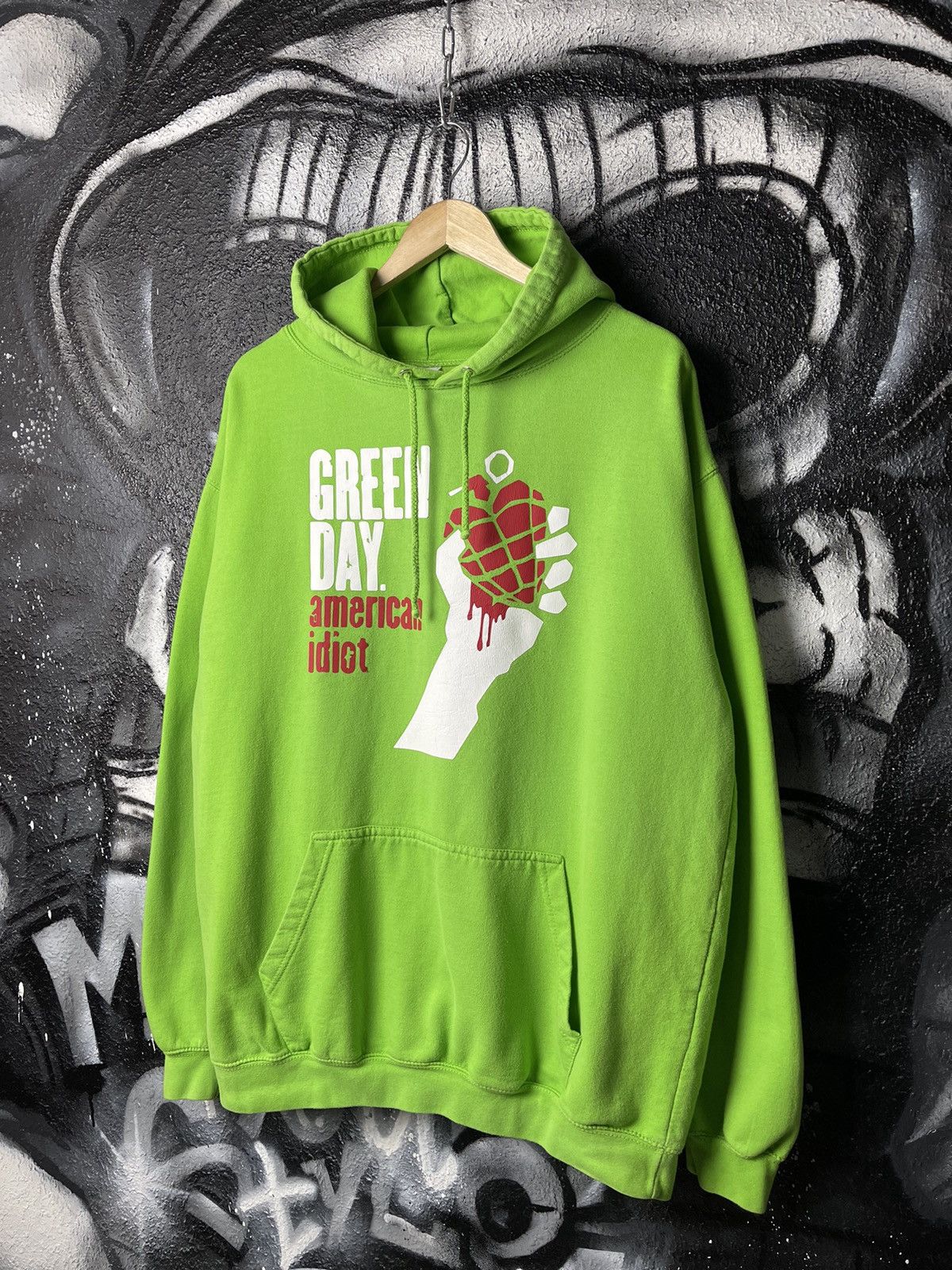 Band Tees Vintage Green Day American Idiot Green Hoodie Size XL Size US XL / EU 56 / 4 - 1 Thumbnail