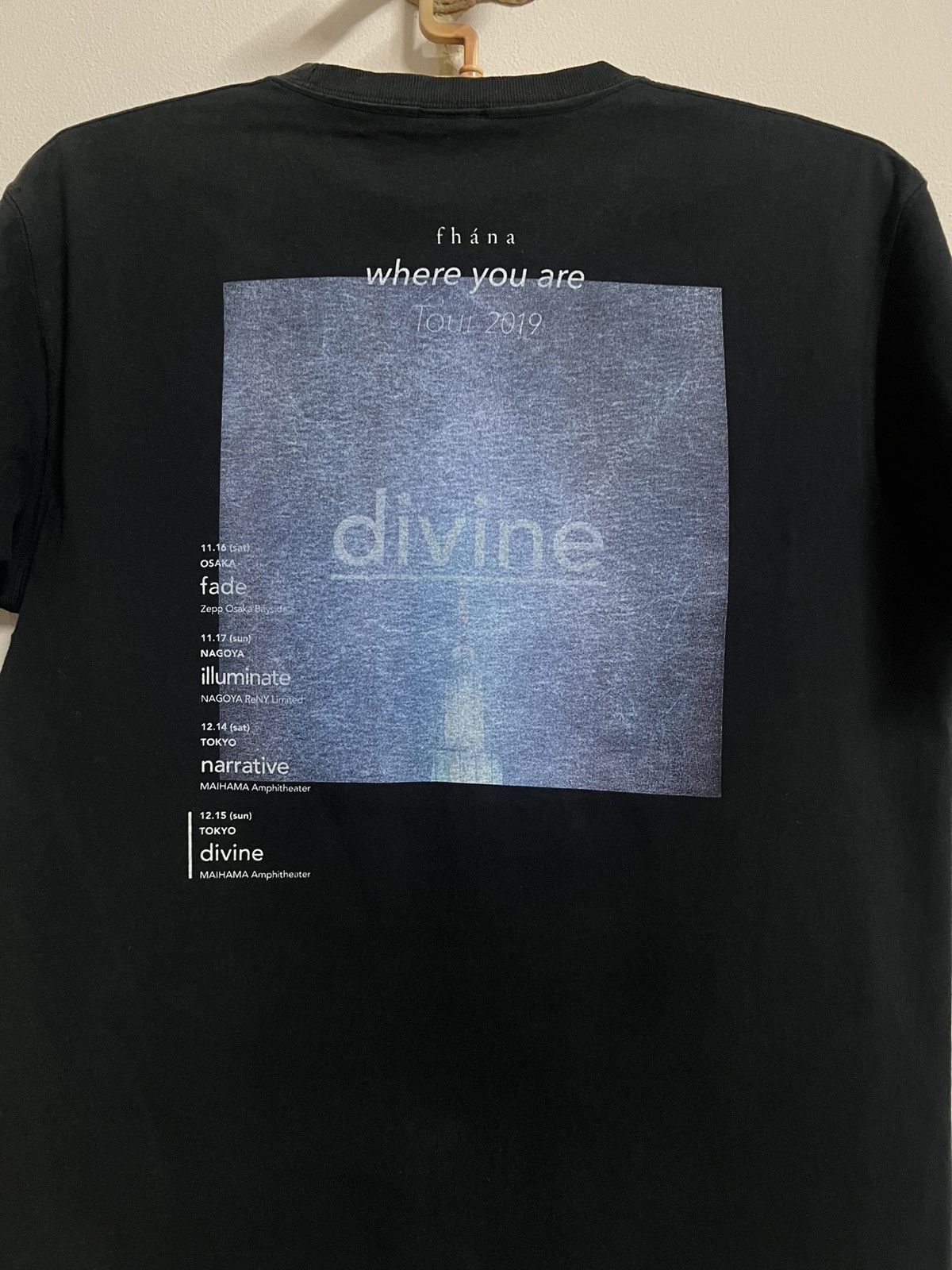 Band Tees Fhana Where You Are Tour 2019 Tee Black Japan “divine” L Size US L / EU 52-54 / 3 - 1 Thumbnail