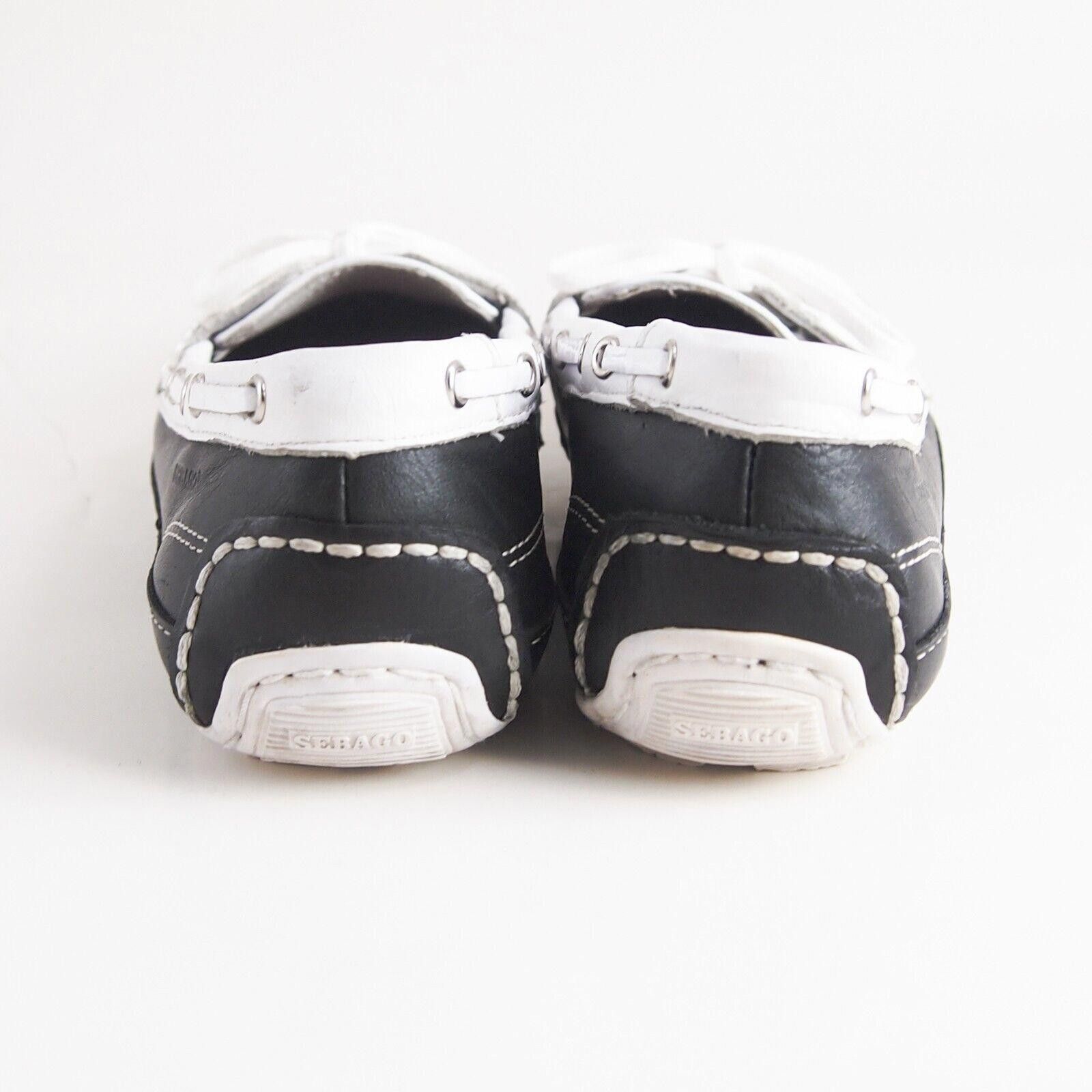 Sebago Sebago Bala Boat Shoes Loafers Black White EU 38.5 US 8 Size US 8 / IT 38 - 8 Thumbnail