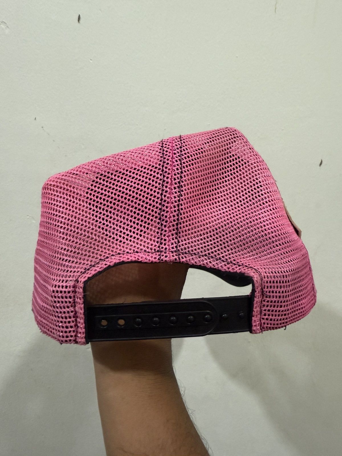 Japanese Brand VTG FUCK SLANGY CH Parody Distress Trucker Hat Size ONE SIZE - 7 Thumbnail
