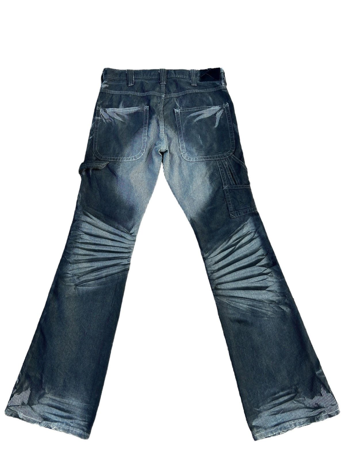 GOSTAR DE FUGA Fuga Japan Waxed Hickory Striped Bootcut Carpenter Pant Size US 29 - 2 Thumbnail