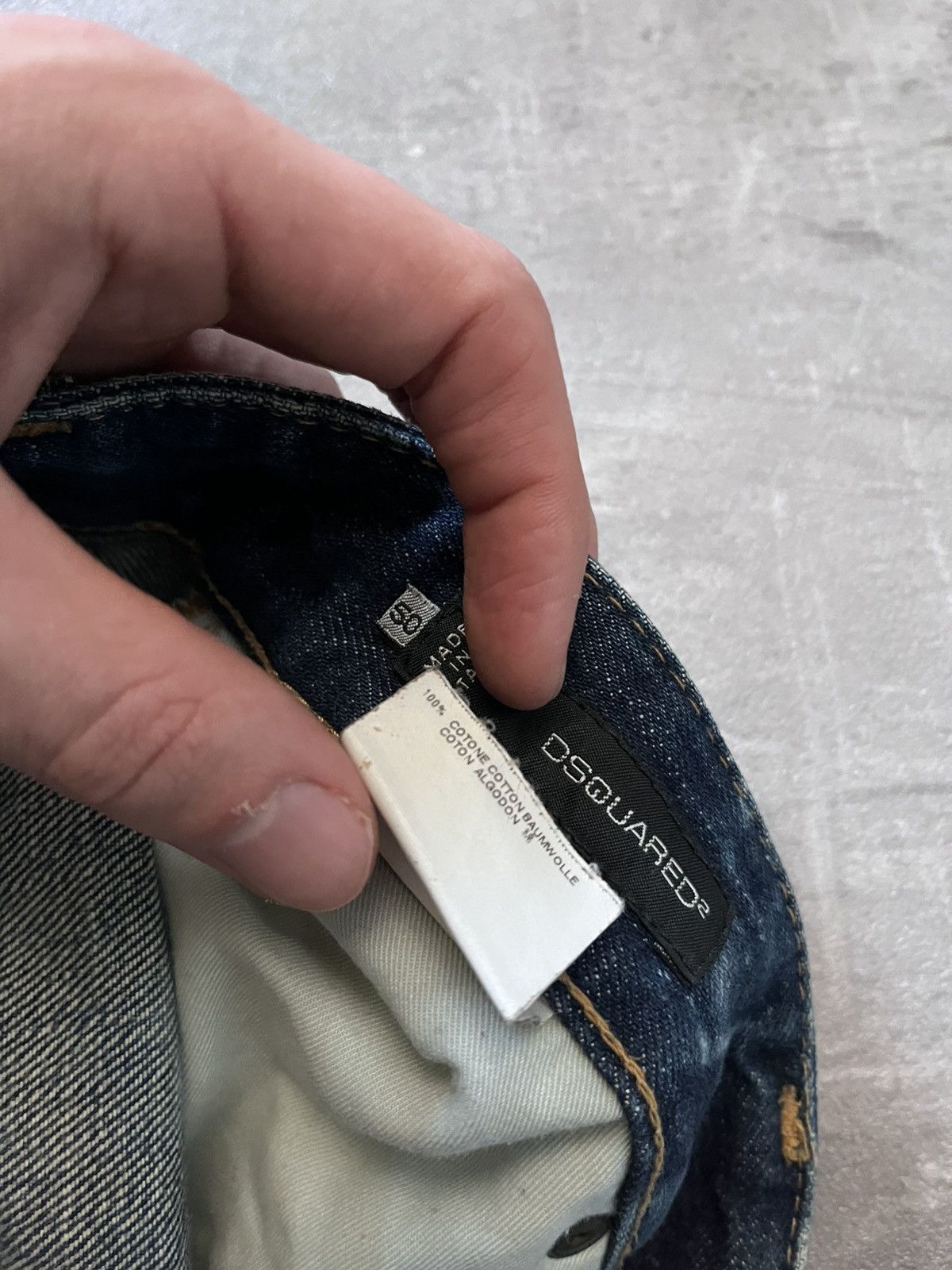 Dsquared2 Dsquared2 S/S 2010 Runway jeans distressed navy blue Size US 34 / EU 50 - 16 Thumbnail