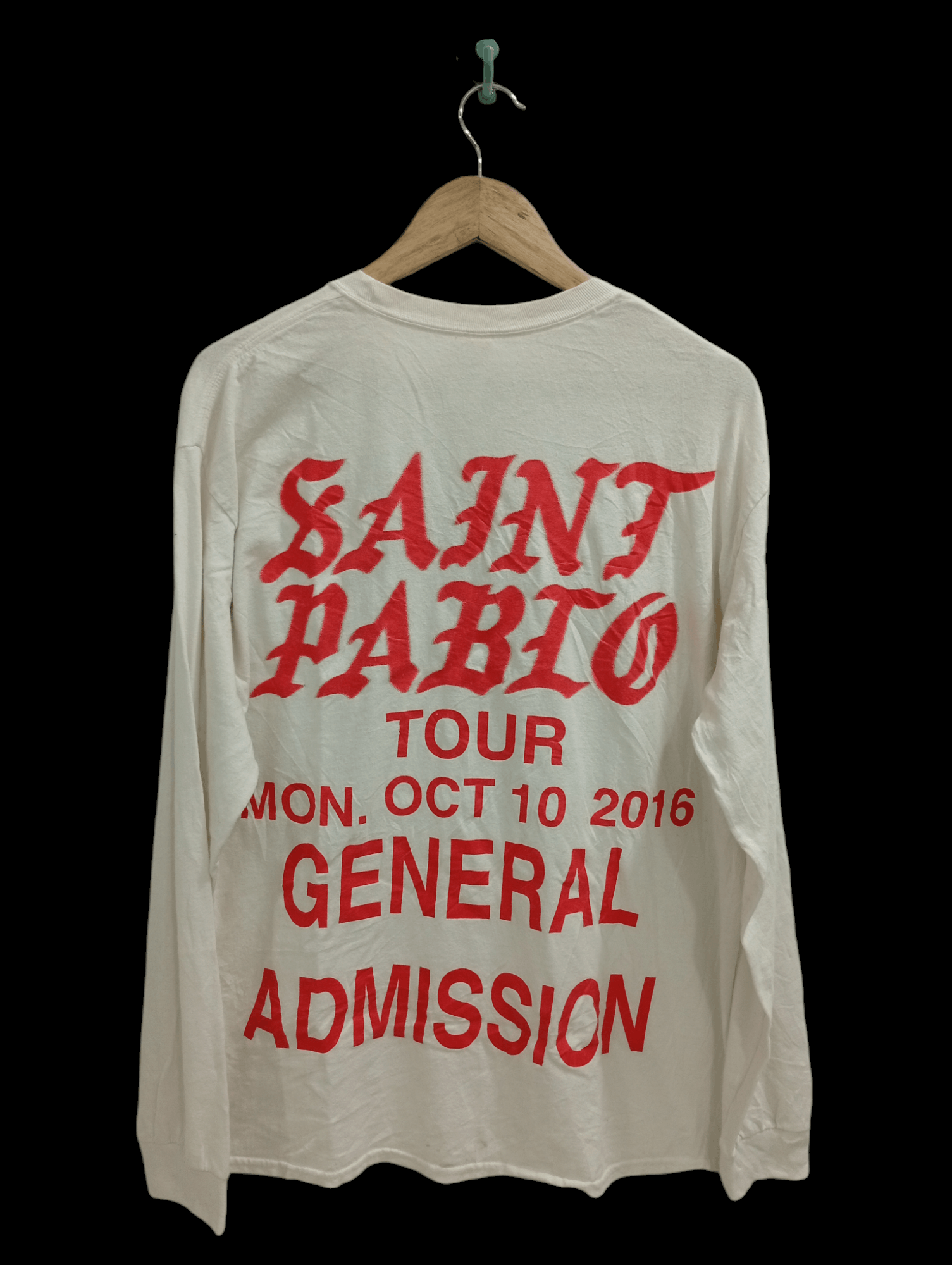 Kanye West × Rap Tees × Vintage 🔥🔥Kanye West Saint Pablo Tour LS T-Shirt Size US L / EU 52-54 / 3 - 1 Thumbnail