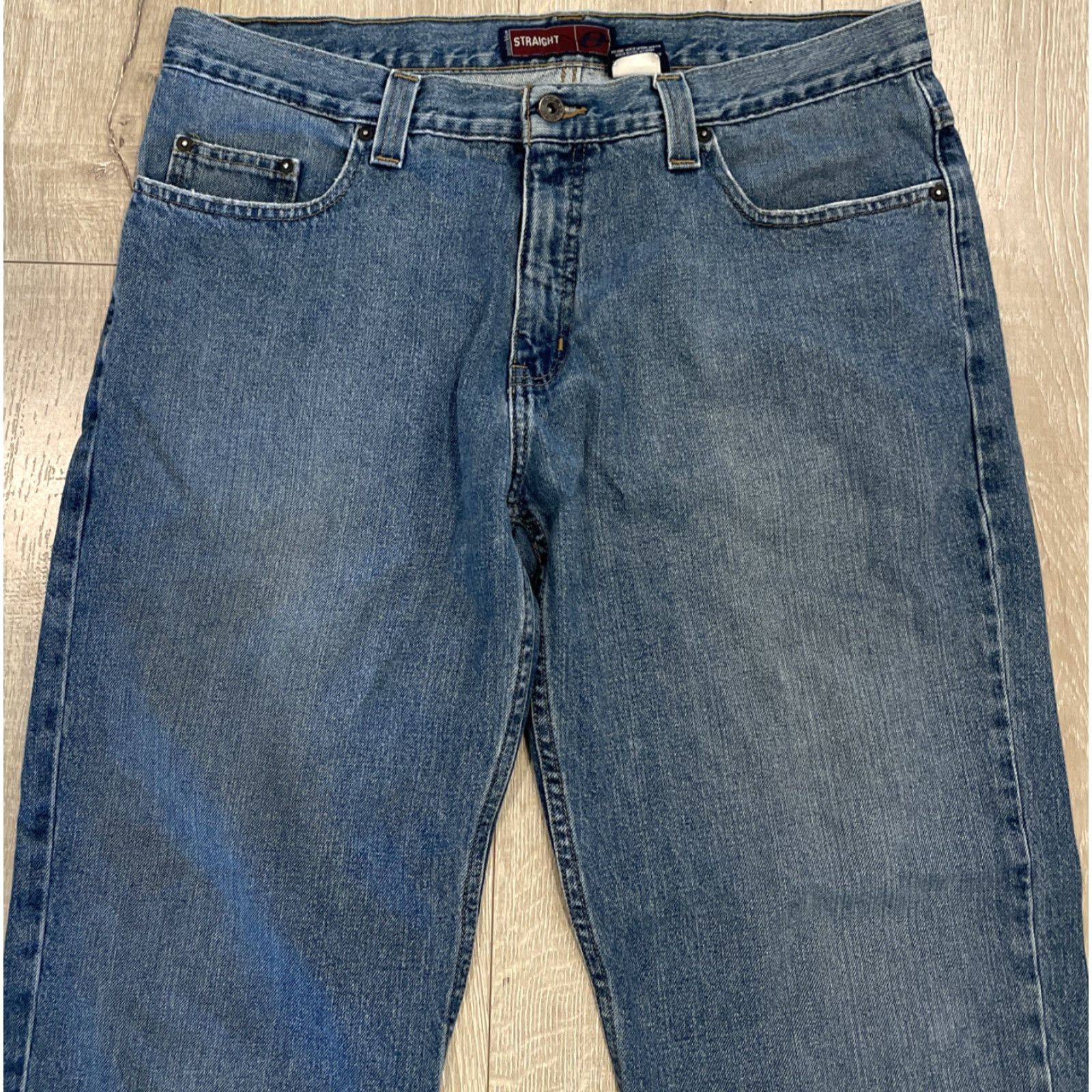 Anchor Blue VINTAGE Anchor Blue Jeans Mens 36x32 Denim Straight Baggy 90s Streetwear Blue Mens Size US 36 / EU 52 - 4 Thumbnail