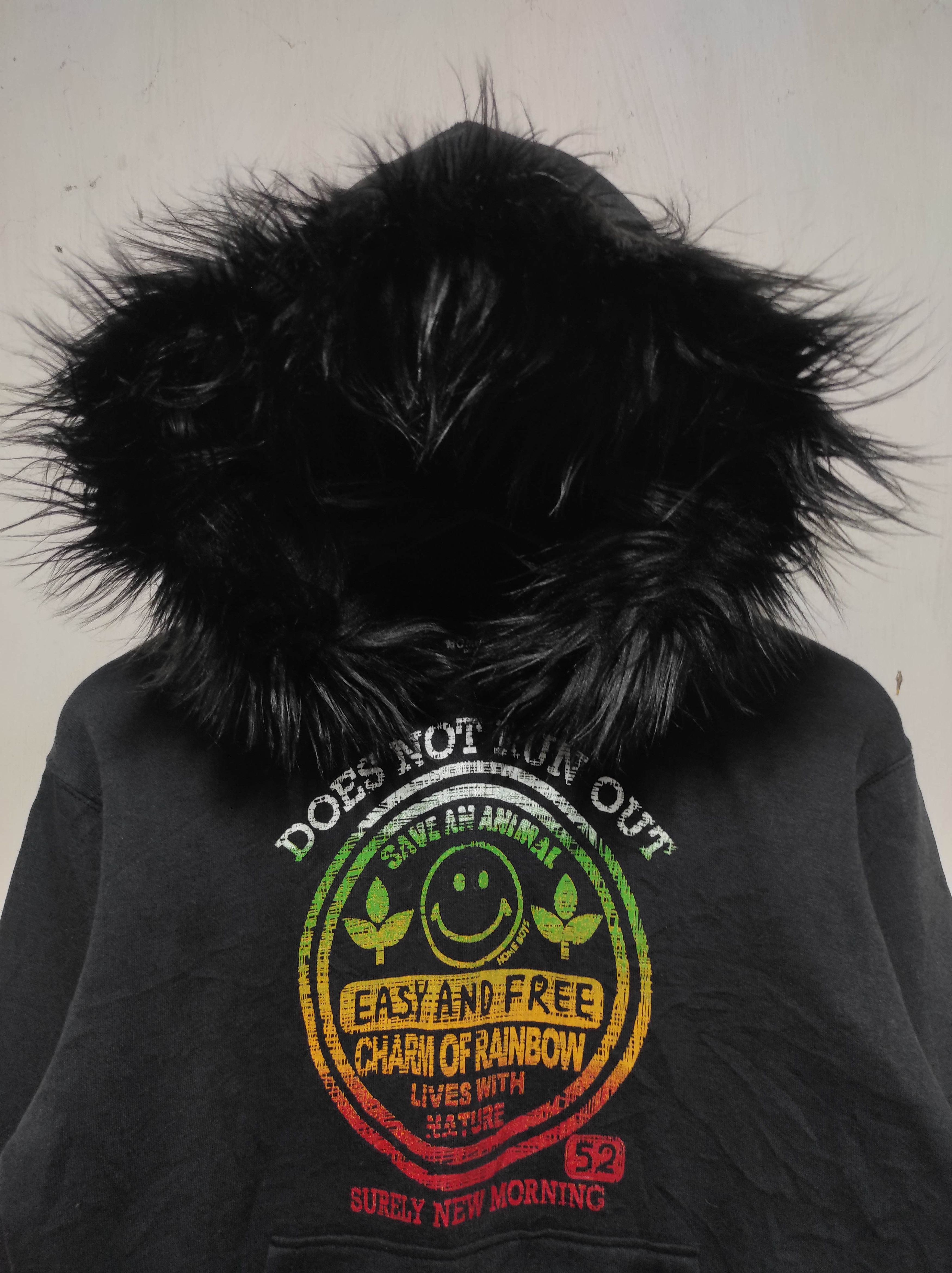 Hysteric Glamour Homeboys Fur Hoodie i6w9 LGB style Size US M / EU 48-50 / 2 - 3 Thumbnail