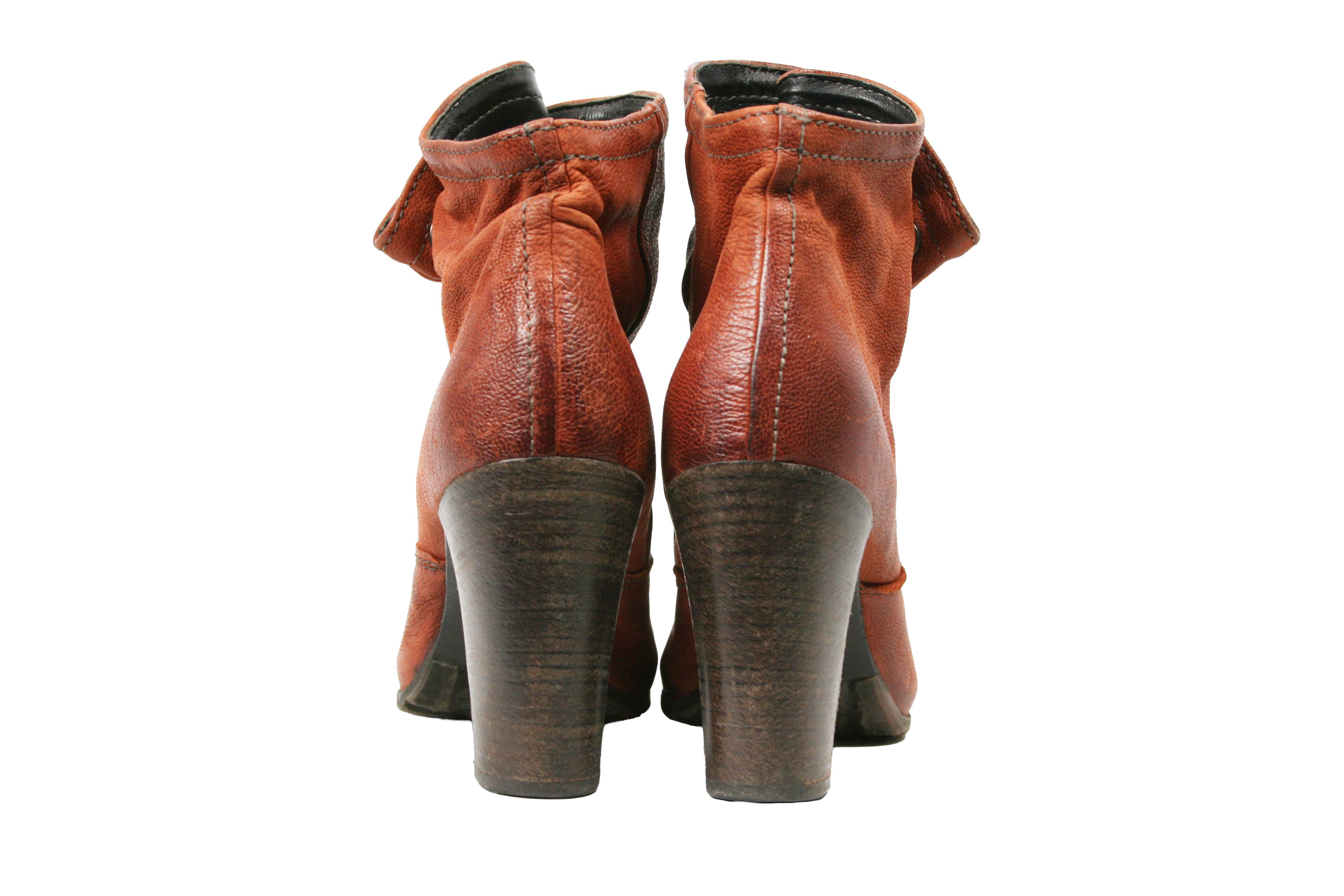 A.S.98 00S Airstep Grunge Avant Garde Heeled Ankle Boots Vintage Size US 9 / IT 39 - 11 Thumbnail