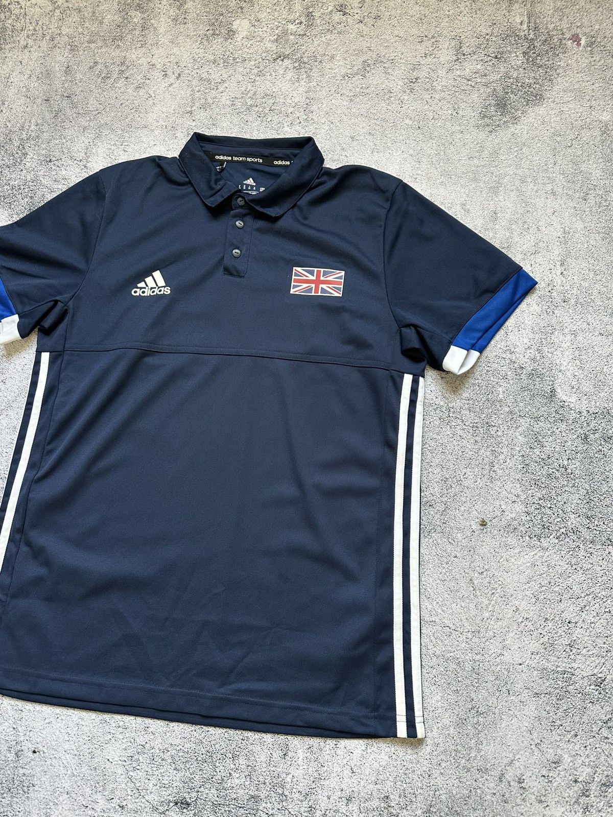 Adidas Great Britain Adidas 2017 T-shirt Big Logo Blue Fit Size US M / EU 48-50 / 2 - 6 Thumbnail