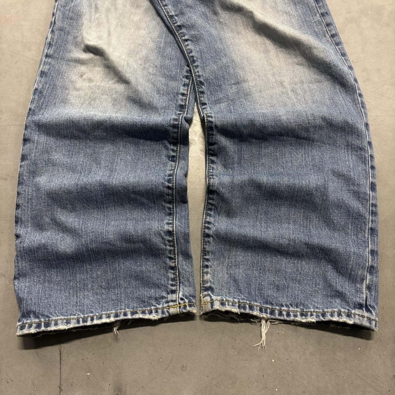 Vintage Crazy Vintage Y2K/2000s Baggy American Eagle Streetwear Workwear Style Medium Blue Wash Denim Jeans! Size US 34 / EU 50 - 3 Thumbnail