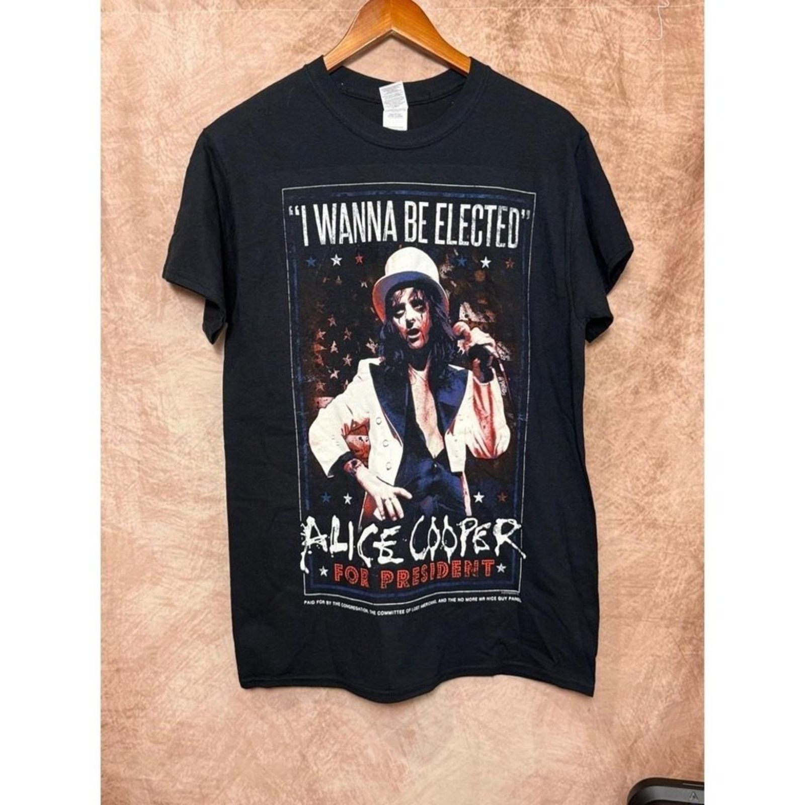 Other Alice Cooper 2016 Tour Tee I Wanna Be Elected Sz M (NWOT) Size US M / EU 48-50 / 2 - 2 Thumbnail