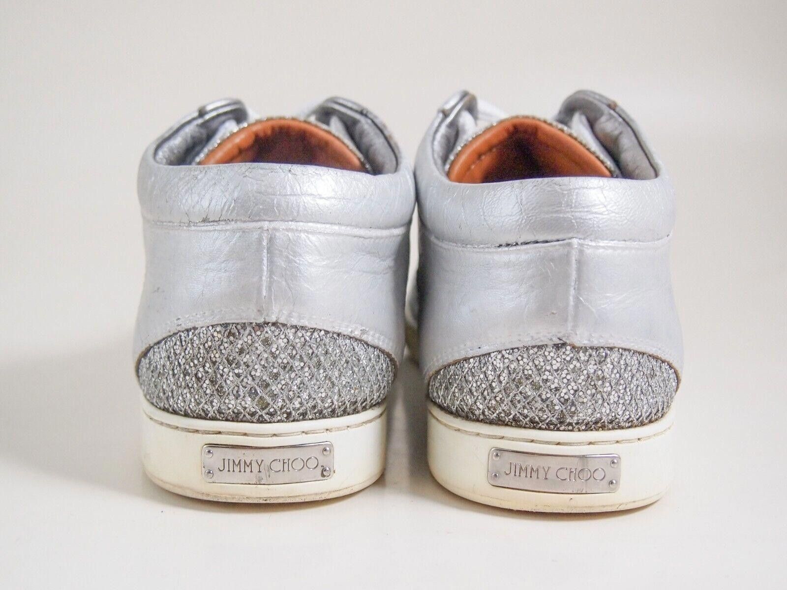 Jimmy Choo Jimmy Choo Sneakers Silver Leather Mesh US 10.5 EU 40.5 Size US 10.5 / IT 40.5 - 5 Thumbnail