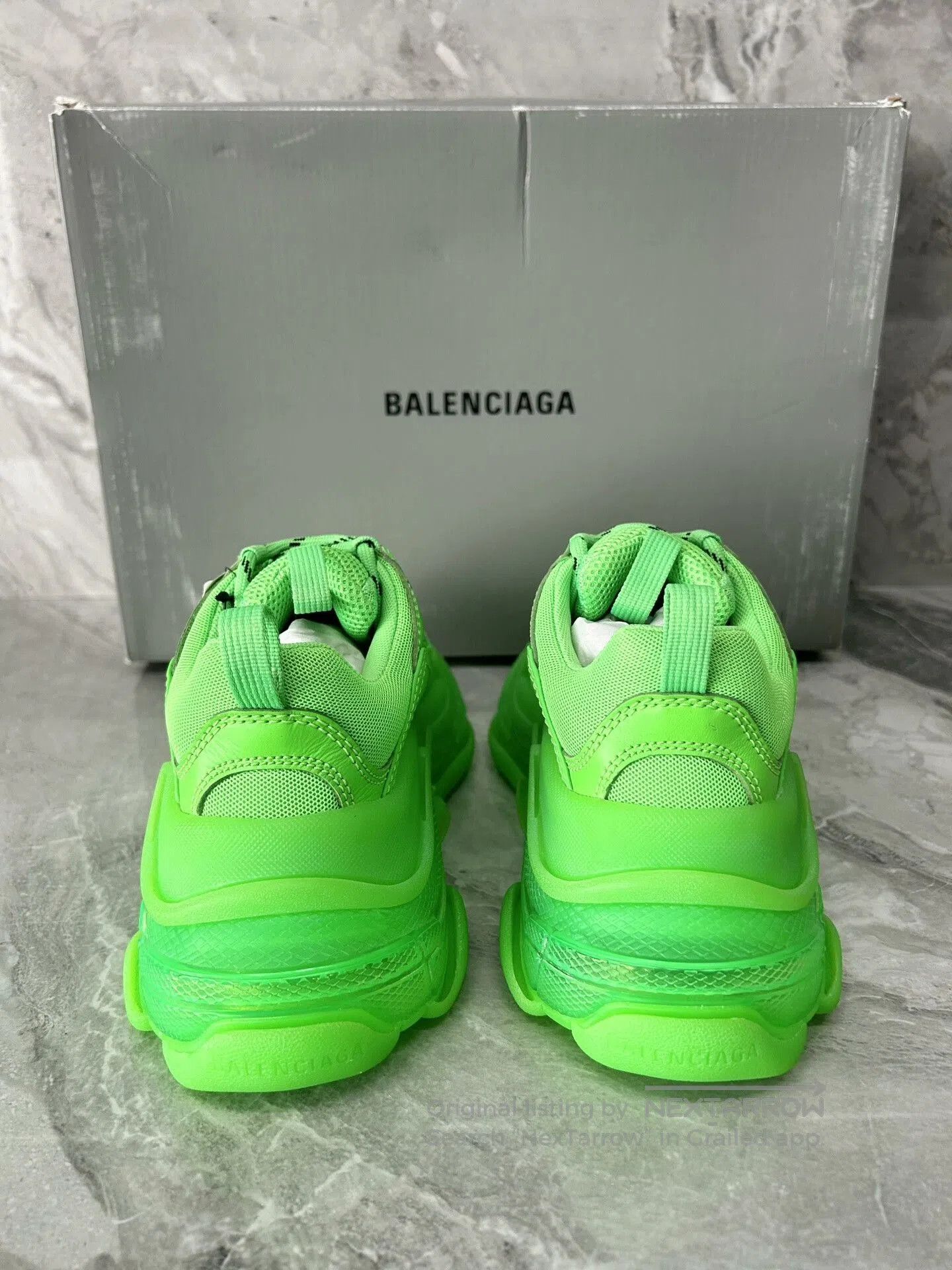 Balenciaga Balenciaga Triple S Green Low-Top Dad Shoes. Size US 4 / IT 34 - 7 Thumbnail