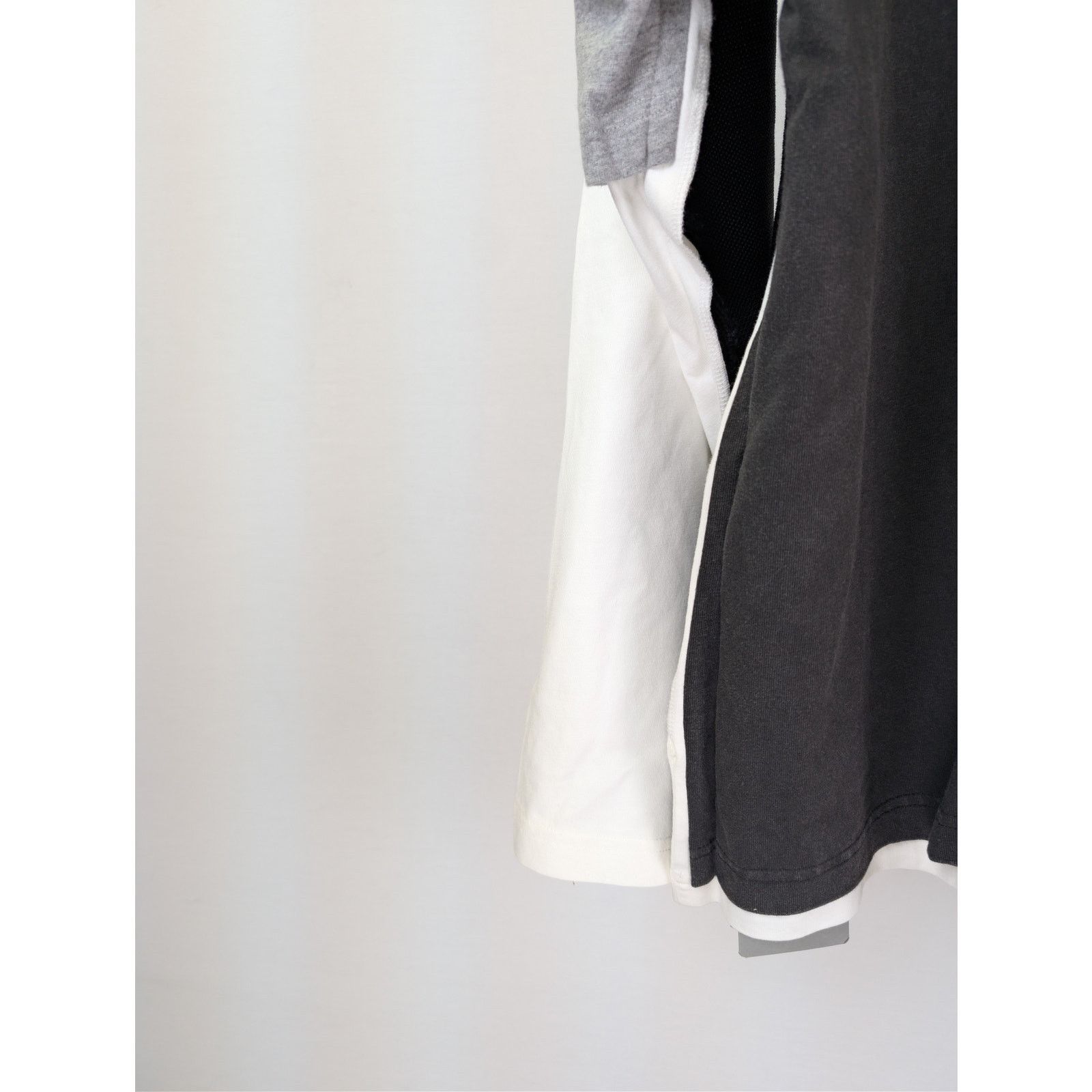 Balenciaga o1rshd1 Cotton Hybride Large Sweater T-Shirt in Black Size US L / EU 52-54 / 3 - 11 Thumbnail