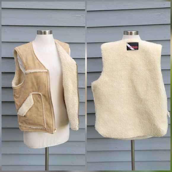 Vintage Vintage 80s Wiman Faux Suede Sherpa Fleece Shearling Rancher Size US M / EU 48-50 / 2 - 7 Thumbnail