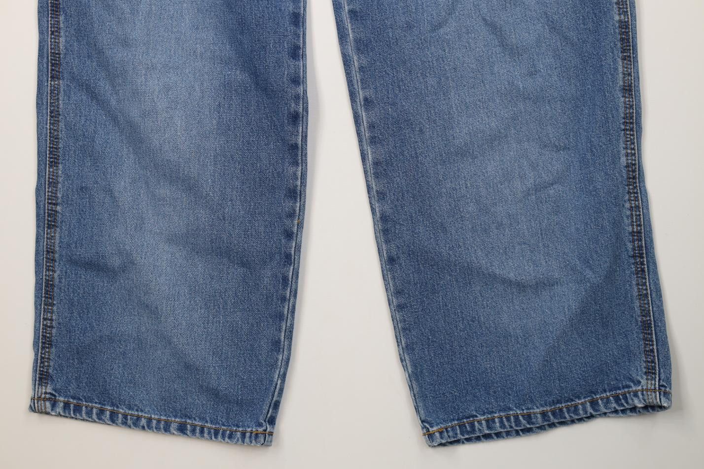 Polo Ralph Lauren Vintage 90s Ralph Lauren Spell Out Wide Leg Denim Jeans Blue Size US 32 / EU 48 - 4 Thumbnail