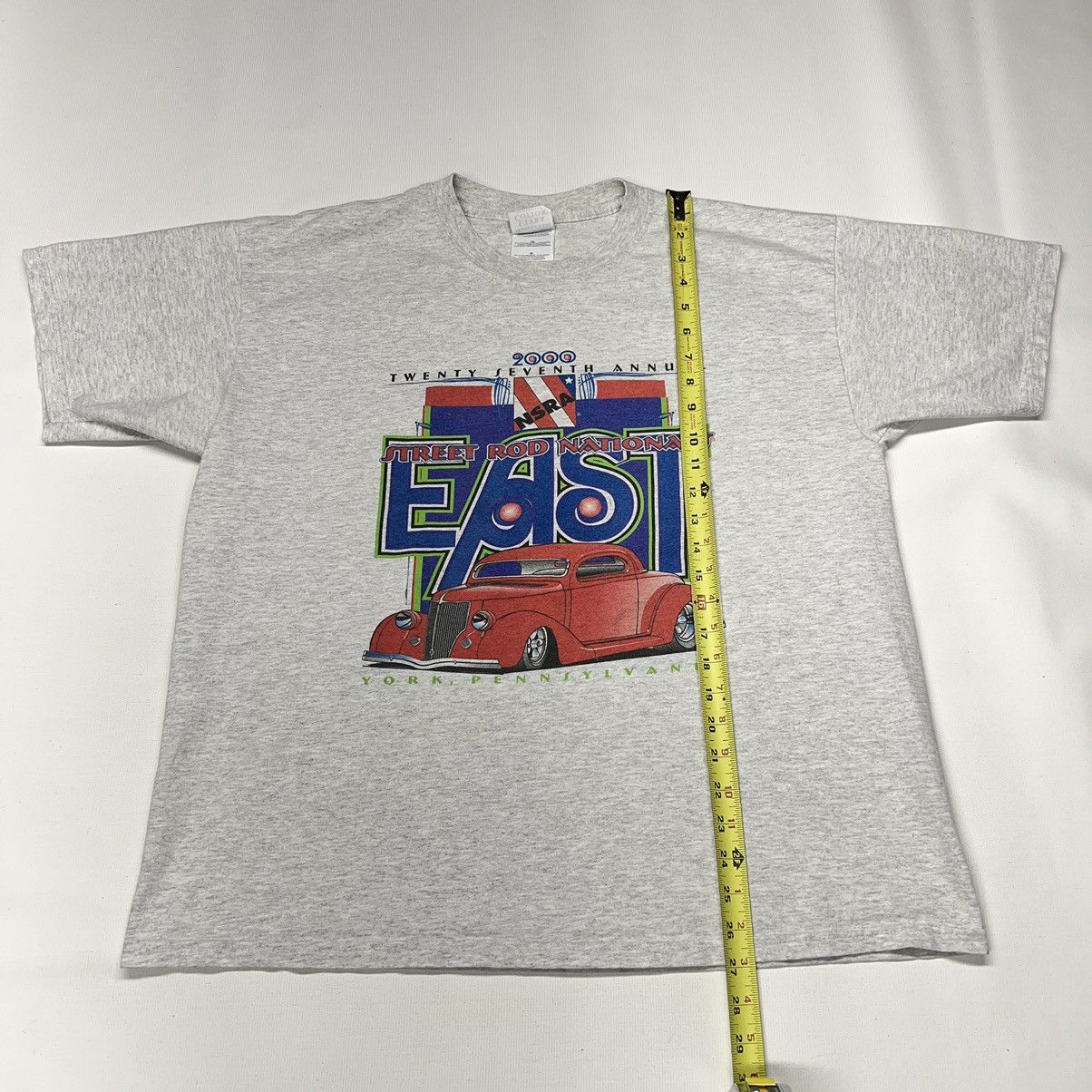 Vintage Street Rod Tee Shirt Grey Car Classic NSRA Auto Graphic 2000 Size US XL / EU 56 / 4 - 20 Thumbnail