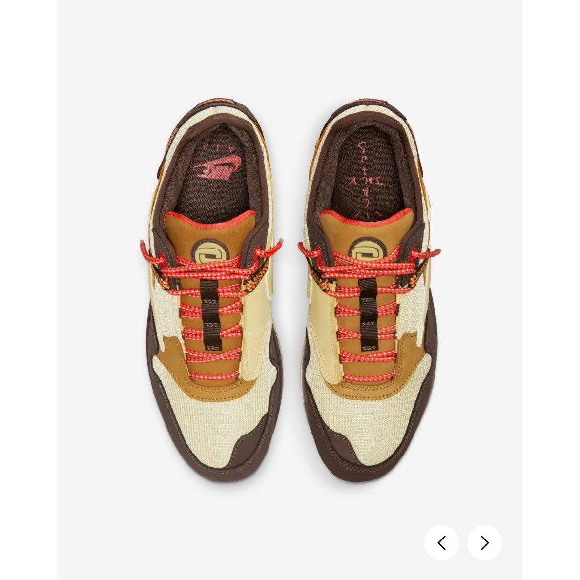 Nike Nike Air Max 1 Travis Scott Cactus Jack Brown Men 5 Wmns 6.5 Size US 5 / EU 37 - 12 Thumbnail