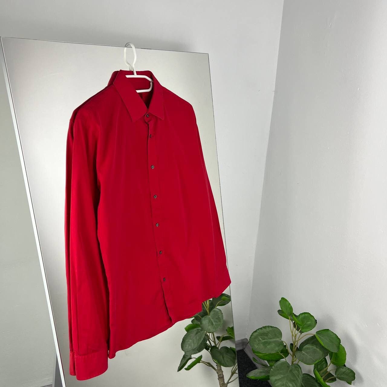 Hugo Boss Red Shirt Hugo Boss Button Up Slim Fit Size US M / EU 48-50 / 2 - 1 Thumbnail