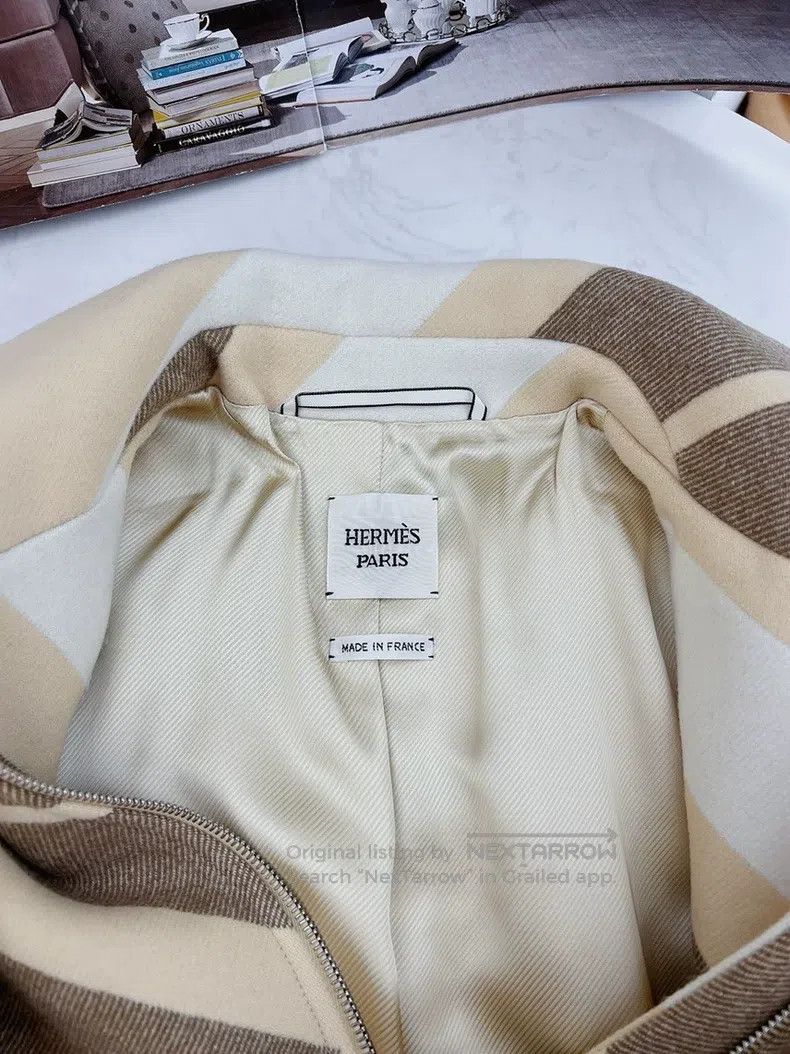Hermes Hermes 2022 autumn-winter new warm-toned wool coat Size XS / US 0-2 / IT 36-38 - 4 Thumbnail