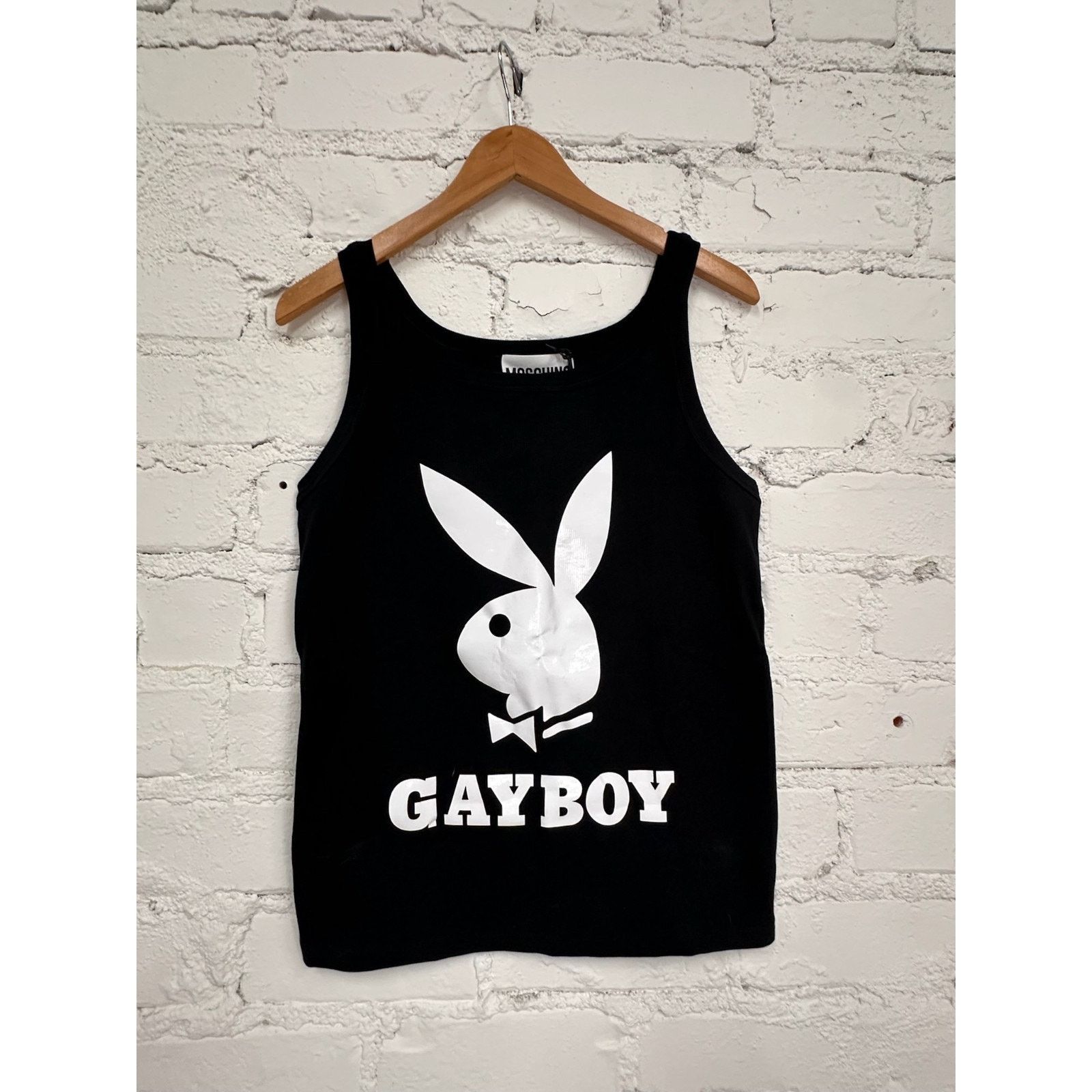 Moschino AW19 MOSCHINO Couture Jeremy Scott PLAYBOY GAYBOY TANK TOP Size US S / EU 44-46 / 1 - 3 Thumbnail
