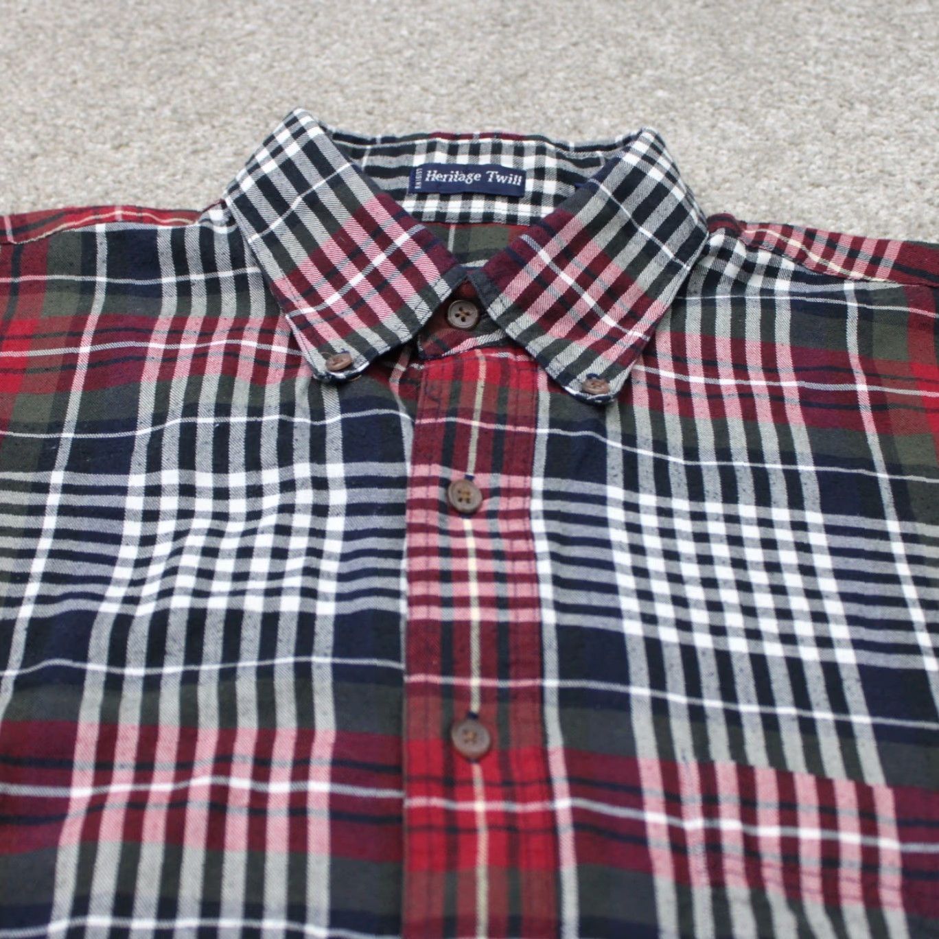 Gant GANT Shirt Mens Large Red Plaid Heritage Twill Long Sleeve Button-Up Cotton/Polyester Birthday 90s Mens Size US L / EU 52-54 / 3 - 5 Thumbnail