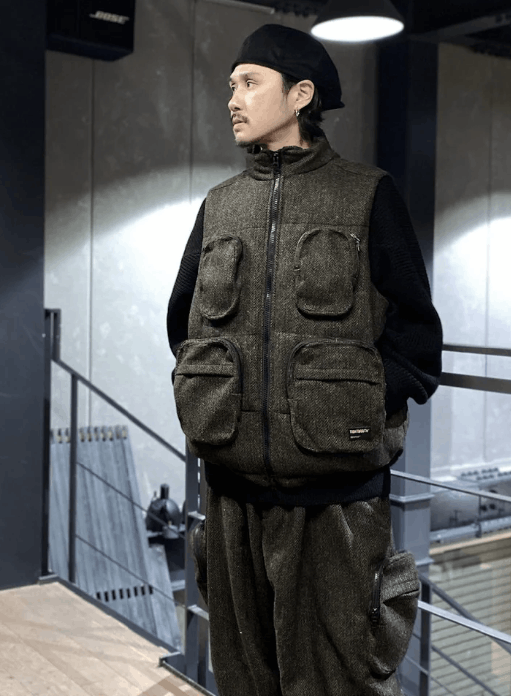 Japanese Brand TIGHTBOOTH JAPANESE TWEED DOWN VEST Size US L / EU 52-54 / 3 - 3 Thumbnail
