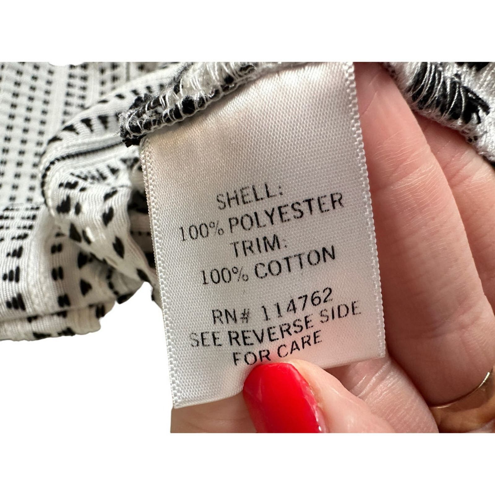 Other Pixley White and Black Sleeveless Formal Peplum Blouse Size M / US 6-8 / IT 42-44 - 10 Thumbnail