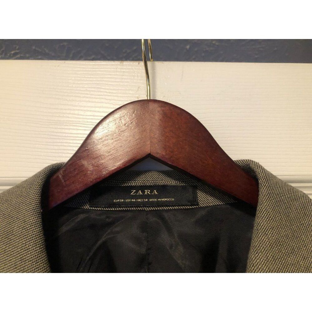 Zara Zara men's 69%polyester 30%viscose sport coat blazer 40R Size 40R - 5 Thumbnail