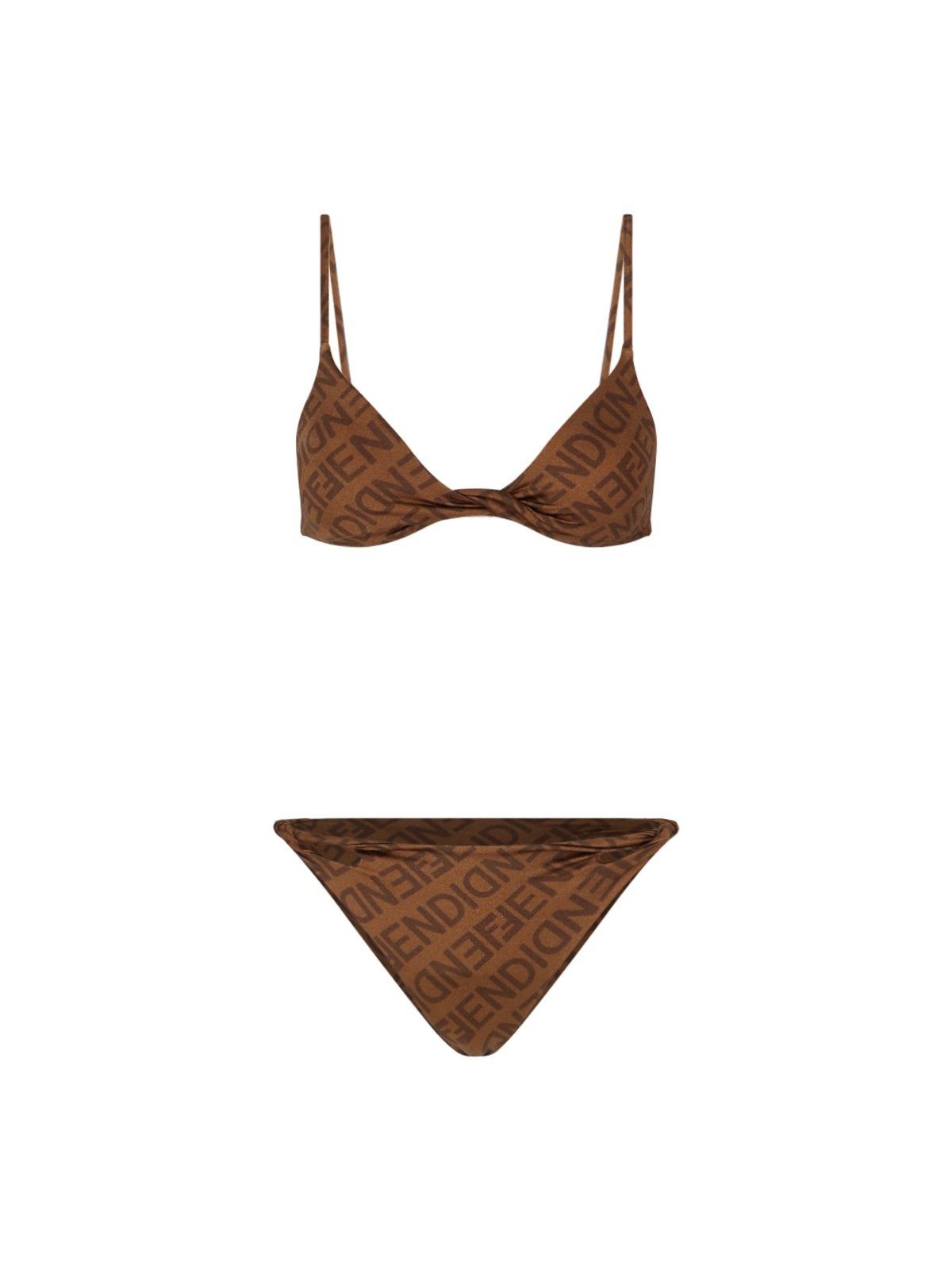 Fendi o1loc1c1024 FXBH65 Swimsuit in Brown Size M / US 6-8 / IT 42-44 - 1 Thumbnail