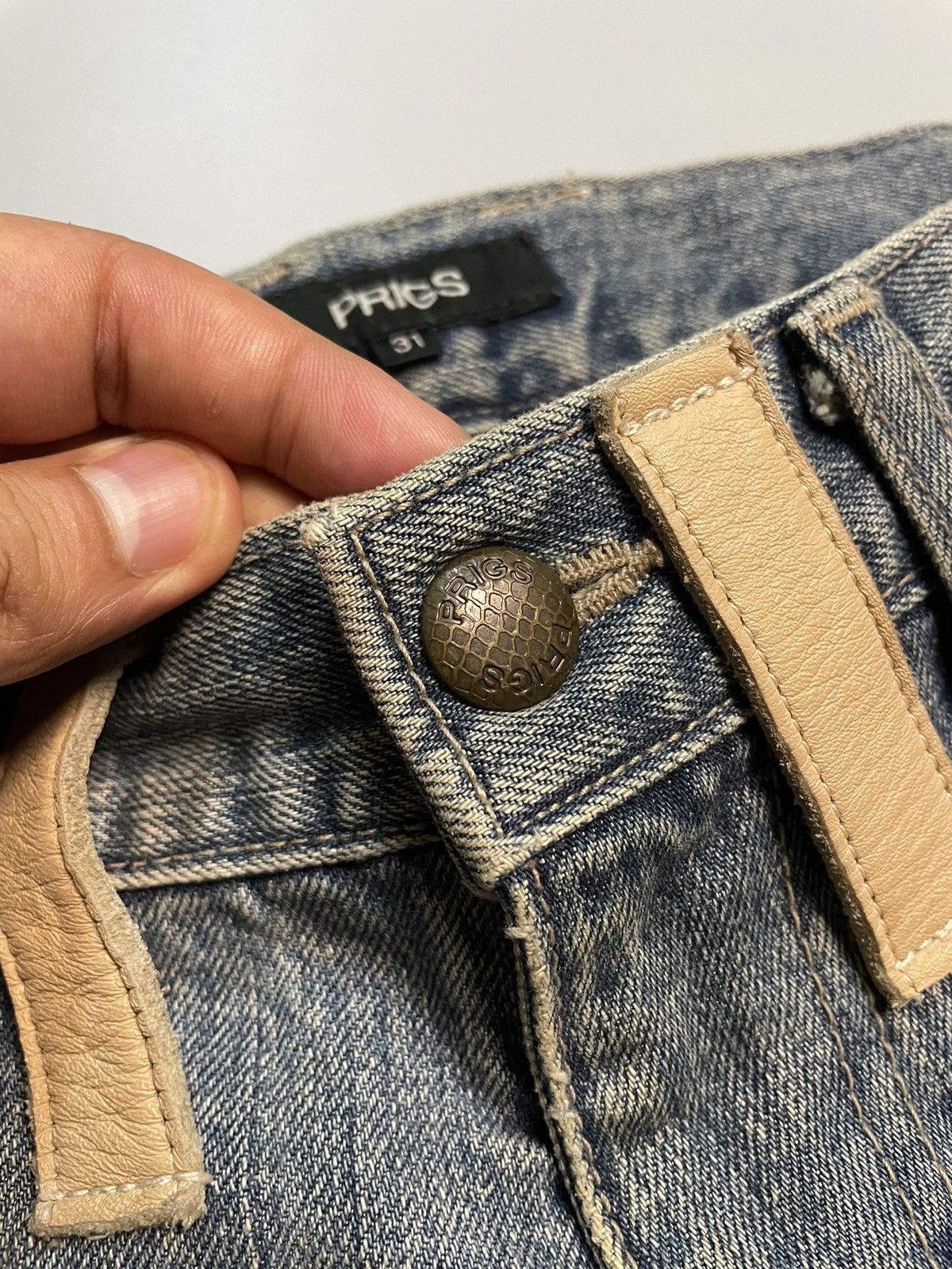 Japanese Brand Prigs Hybrid Panelled Denim Size US 32 / EU 48 - 5 Thumbnail