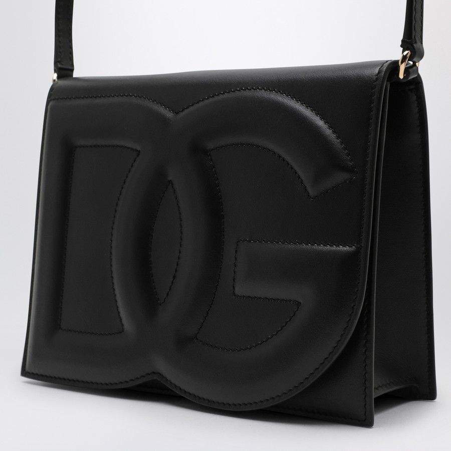 Dolce & Gabbana o1d2blof0824 Size : OS / Logo Leather Shoulder Bag in Black Size ONE SIZE - 5 Thumbnail