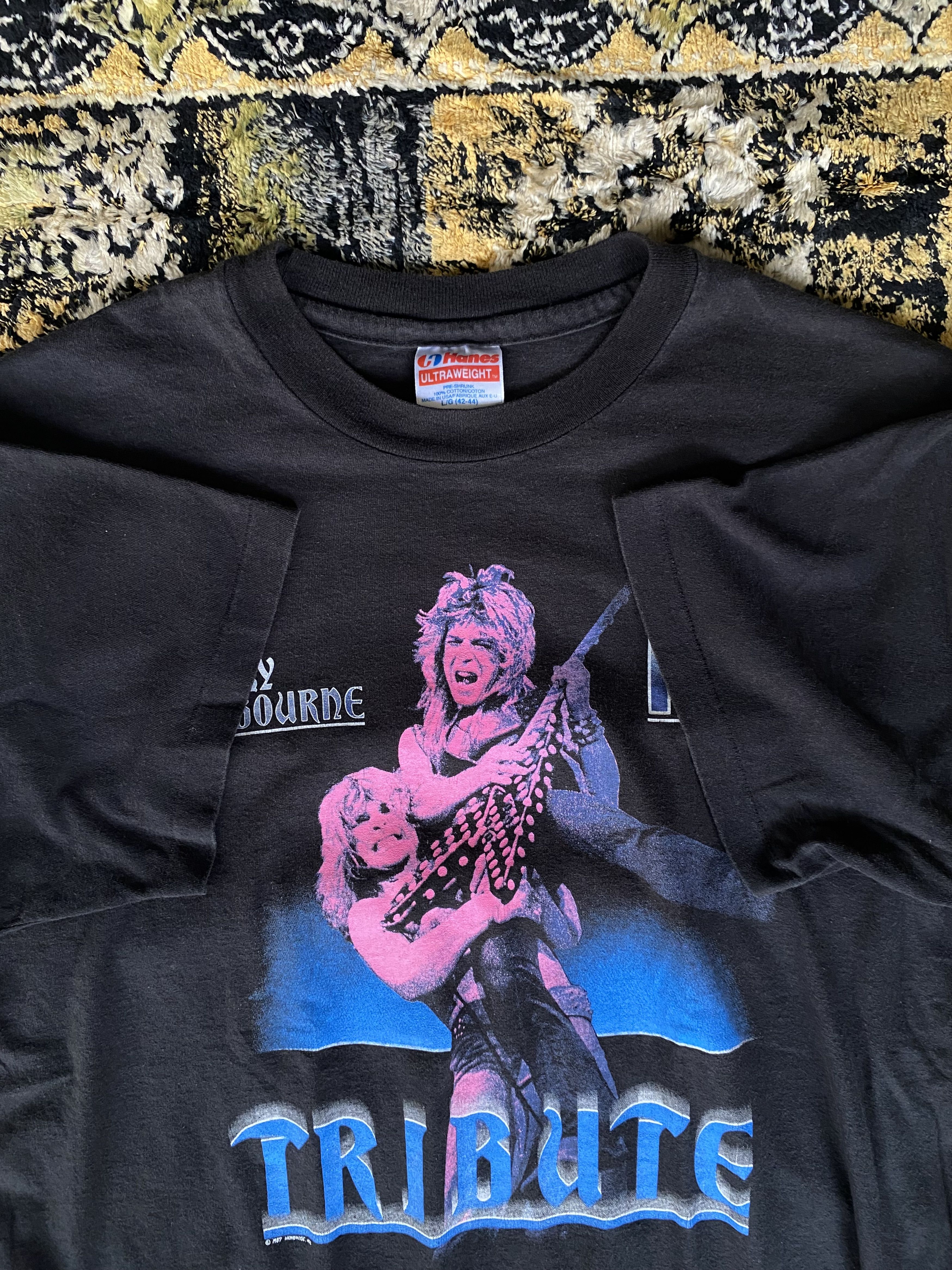 Vintage Ozzy Osbourne - Tribute to Rhandy Rhoads 80s Size US L / EU 52-54 / 3 - 3 Thumbnail